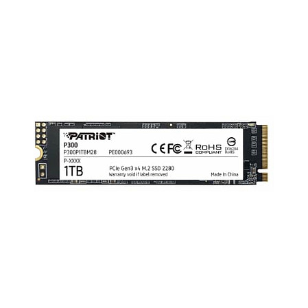 M.2 Patriot P300 1 TB (PCIe 3.0 x4, NVMe 1.3, M.2 2280)