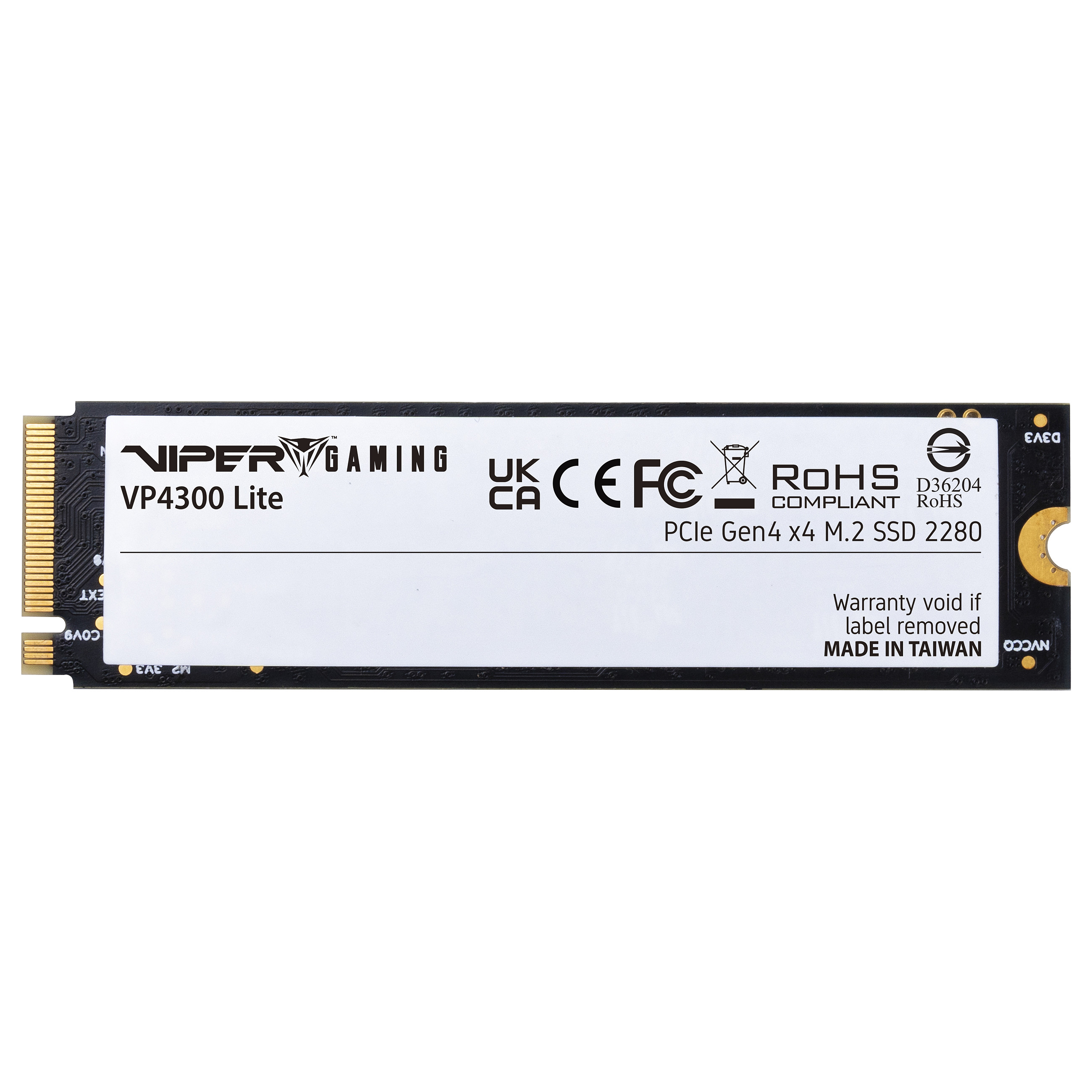 M.2 Patriot VP4300 Lite 1 TB (schwarz, PCIe 4.0 x4, NVMe 2.0, M.2 2280)