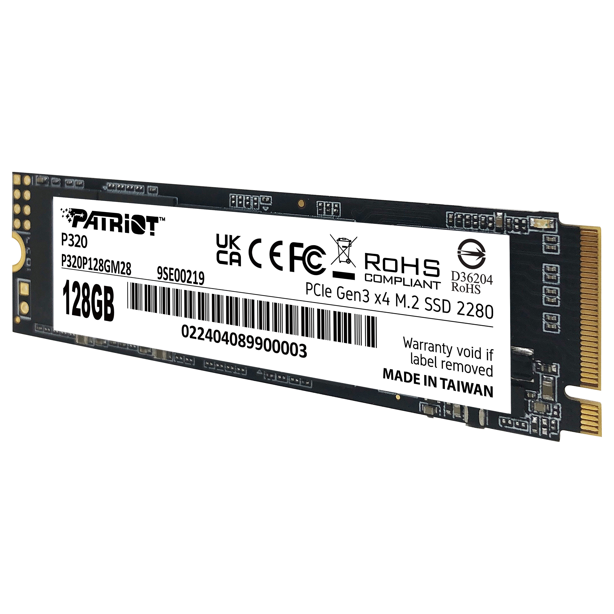 Patriot 128GB M.2 P320 PCIe 3.0 NVME 1600/1000 PE995