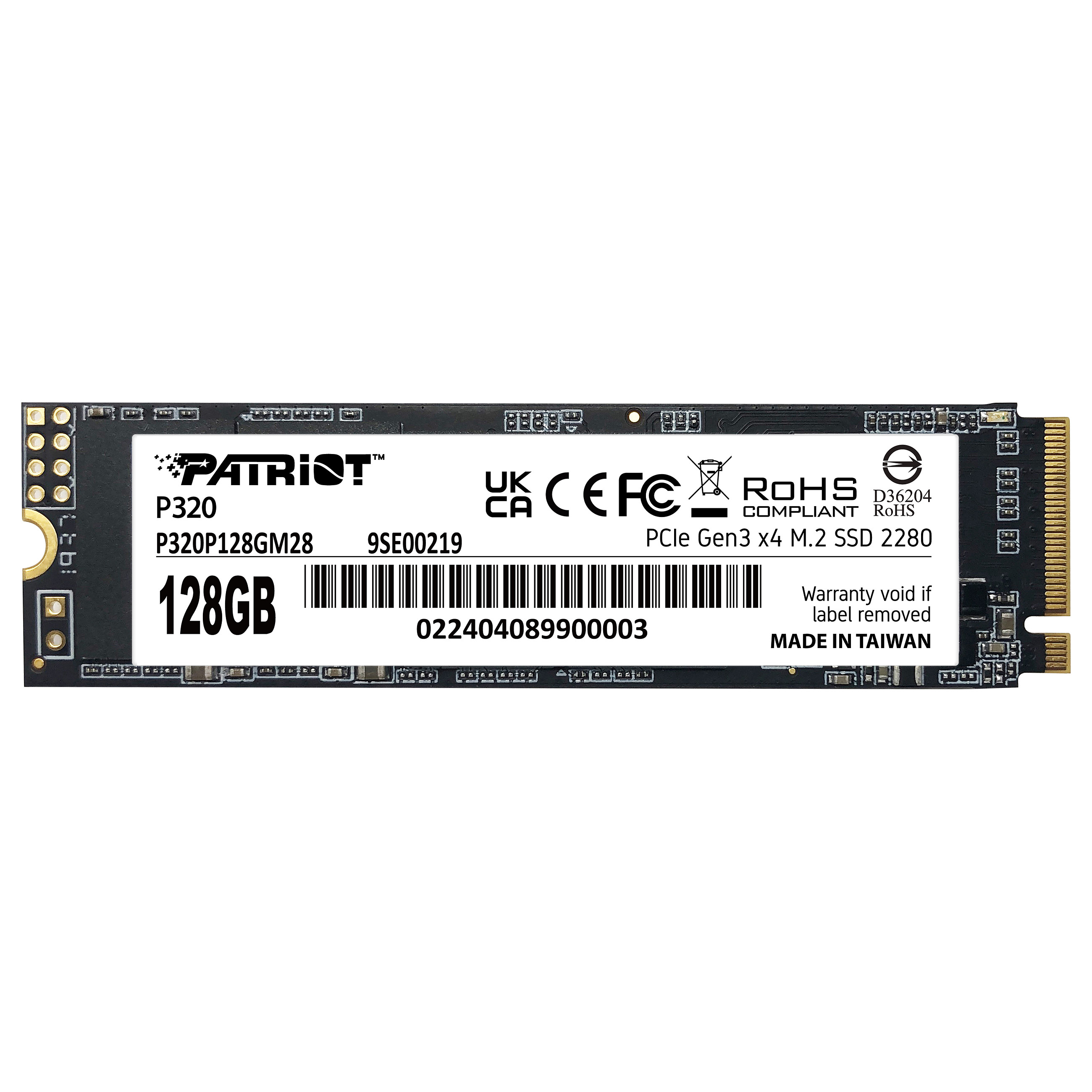 Patriot 128GB M.2 P320 PCIe 3.0 NVME 1600/1000 PE995