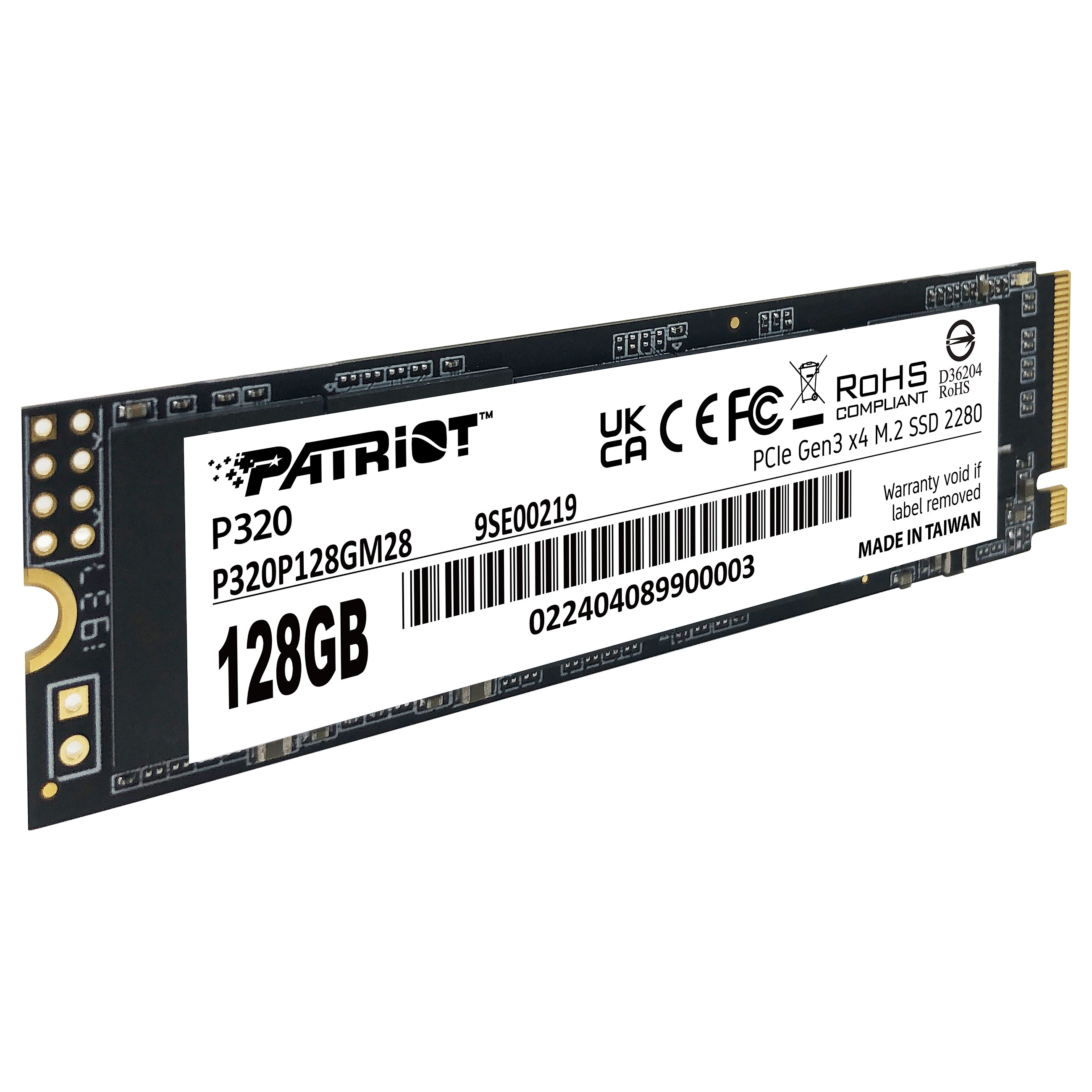 Patriot 128GB M.2 P320 PCIe 3.0 NVME 1600/1000 PE995
