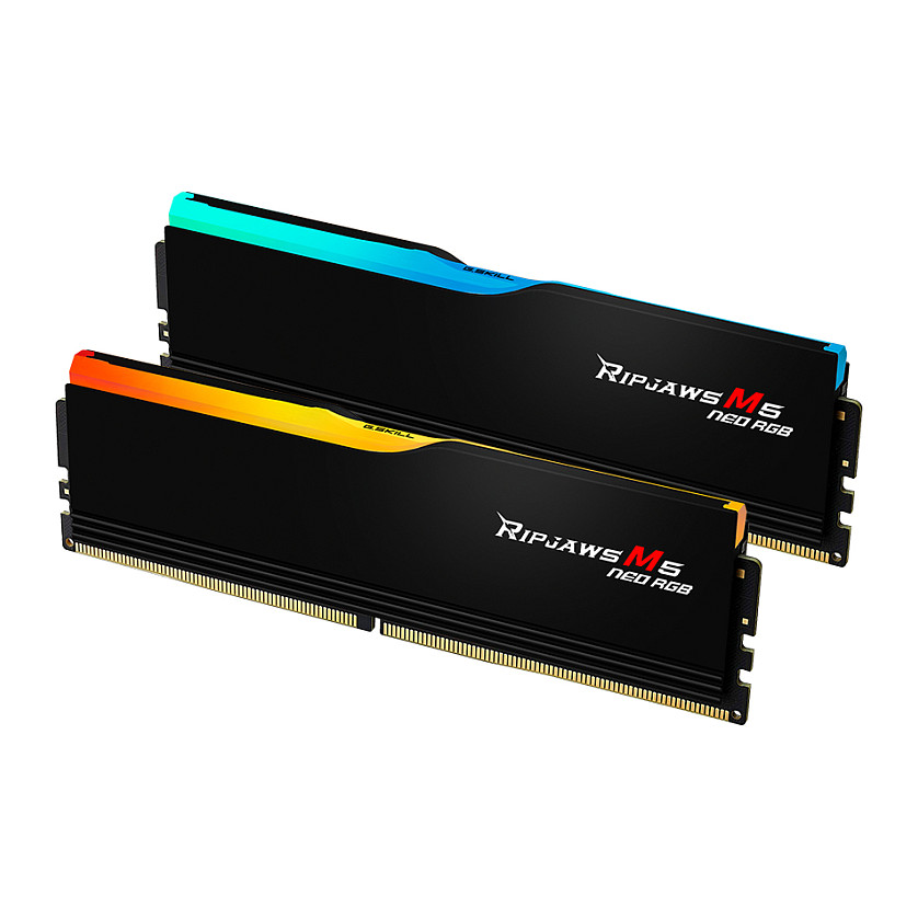 64 GB G.Skill DIMM 6000 (2x 32 GB) Dual-Kit (schwarz, F5-6000J2836G32GX2-RM5NRK, Ripjaws M5 Neo, AMD EXPO)