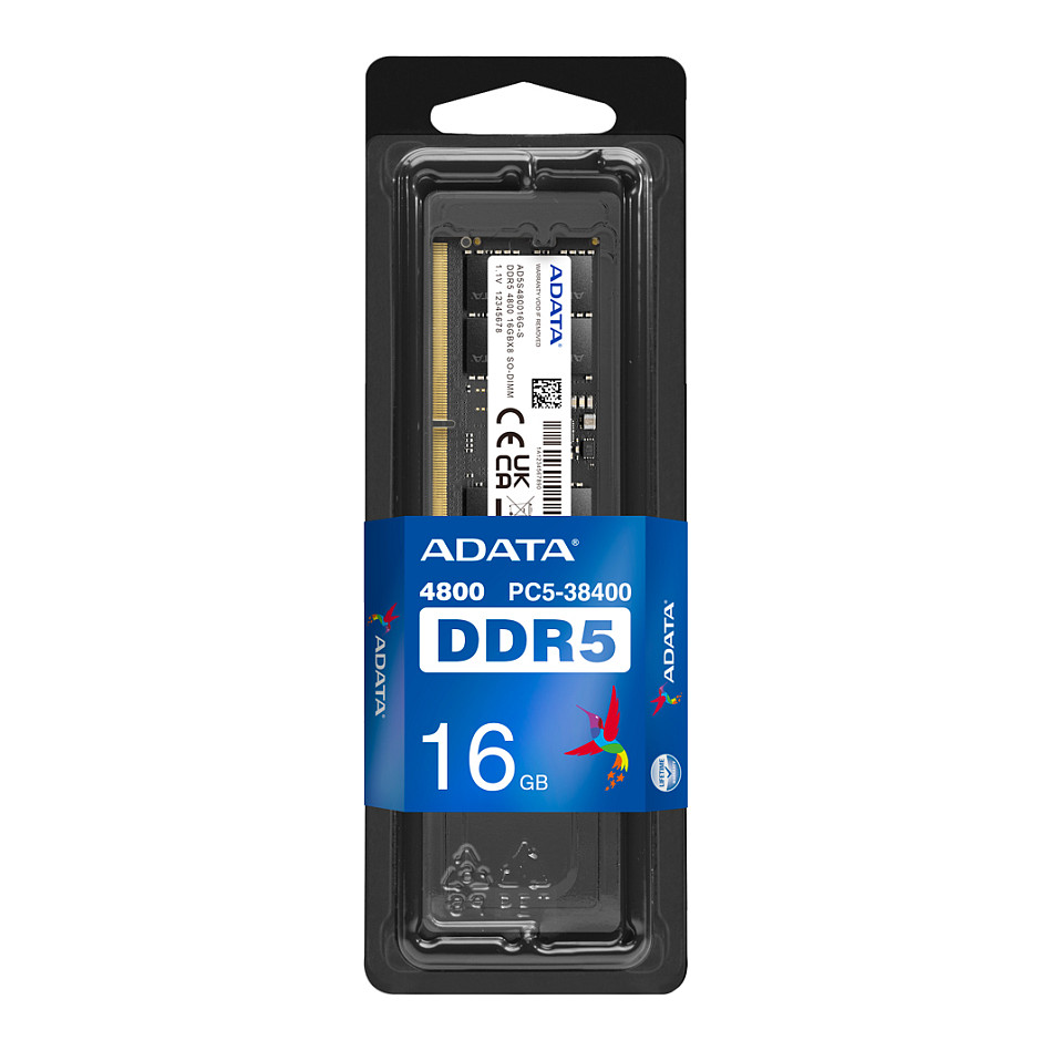 16 GB ADATA SO-DIMM 4800 (schwarz, AD5S480016G-S, Premier)