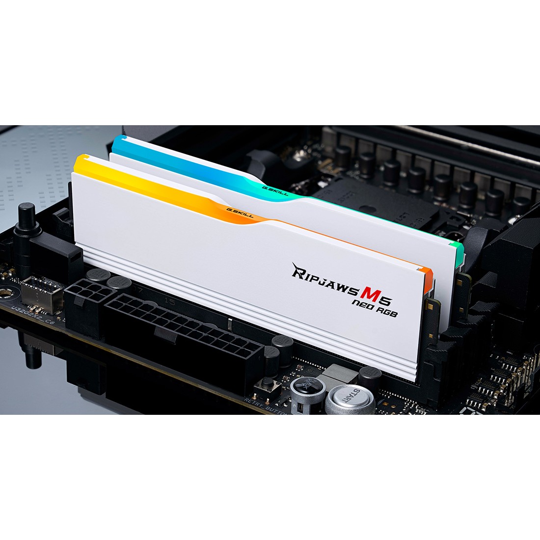 64 GB G.Skill DIMM 6000 (2x 32 GB) Dual-Kit (wei, F5-6000J2836G32GX2-RM5NRW, Ripjaws M5 Neo RGB, AMD EXPO)