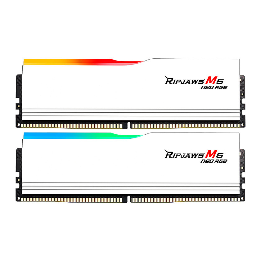 64 GB G.Skill DIMM 6000 (2x 32 GB) Dual-Kit (wei, F5-6000J2836G32GX2-RM5NRW, Ripjaws M5 Neo RGB, AMD EXPO)