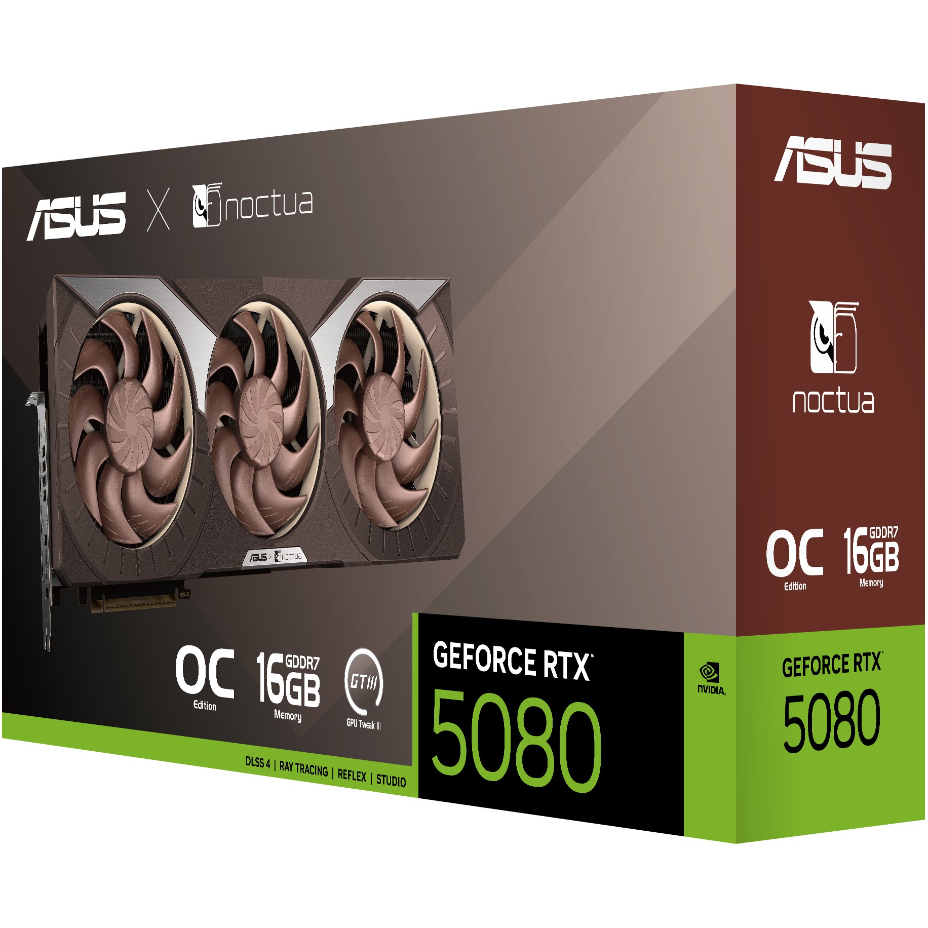 RTX 5080 16GB ASUS Noctua OC Edition GDDR7 3 Fan