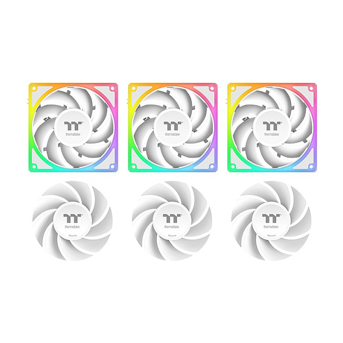 K Thermaltake MAGCurve 360 Ultra Snow All-In-One Liquid Cooler System ARGB Fan