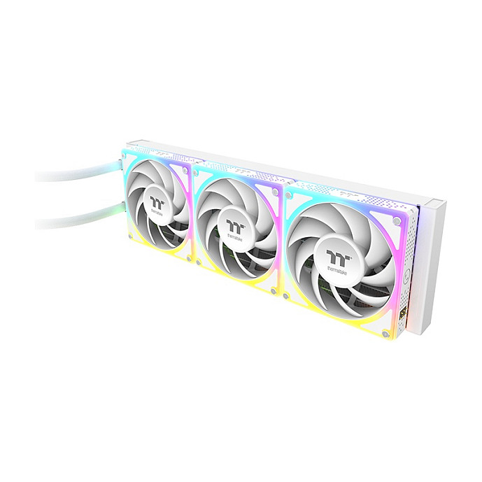 K Thermaltake MAGCurve 360 Ultra Snow All-In-One Liquid Cooler System ARGB Fan