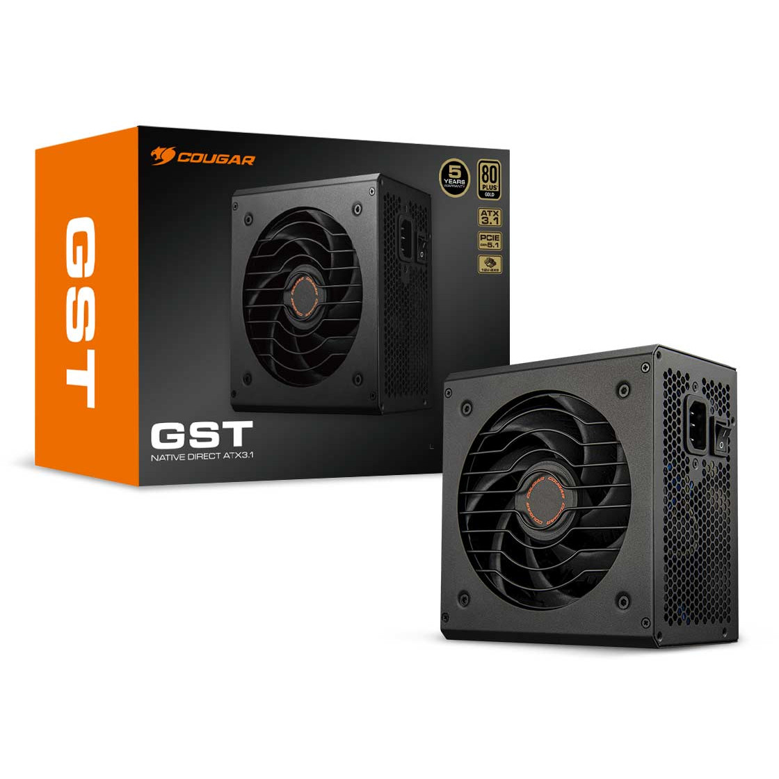 750W COUGAR Netzteil GST 750W ATX3.1 / 80 Plus Gold