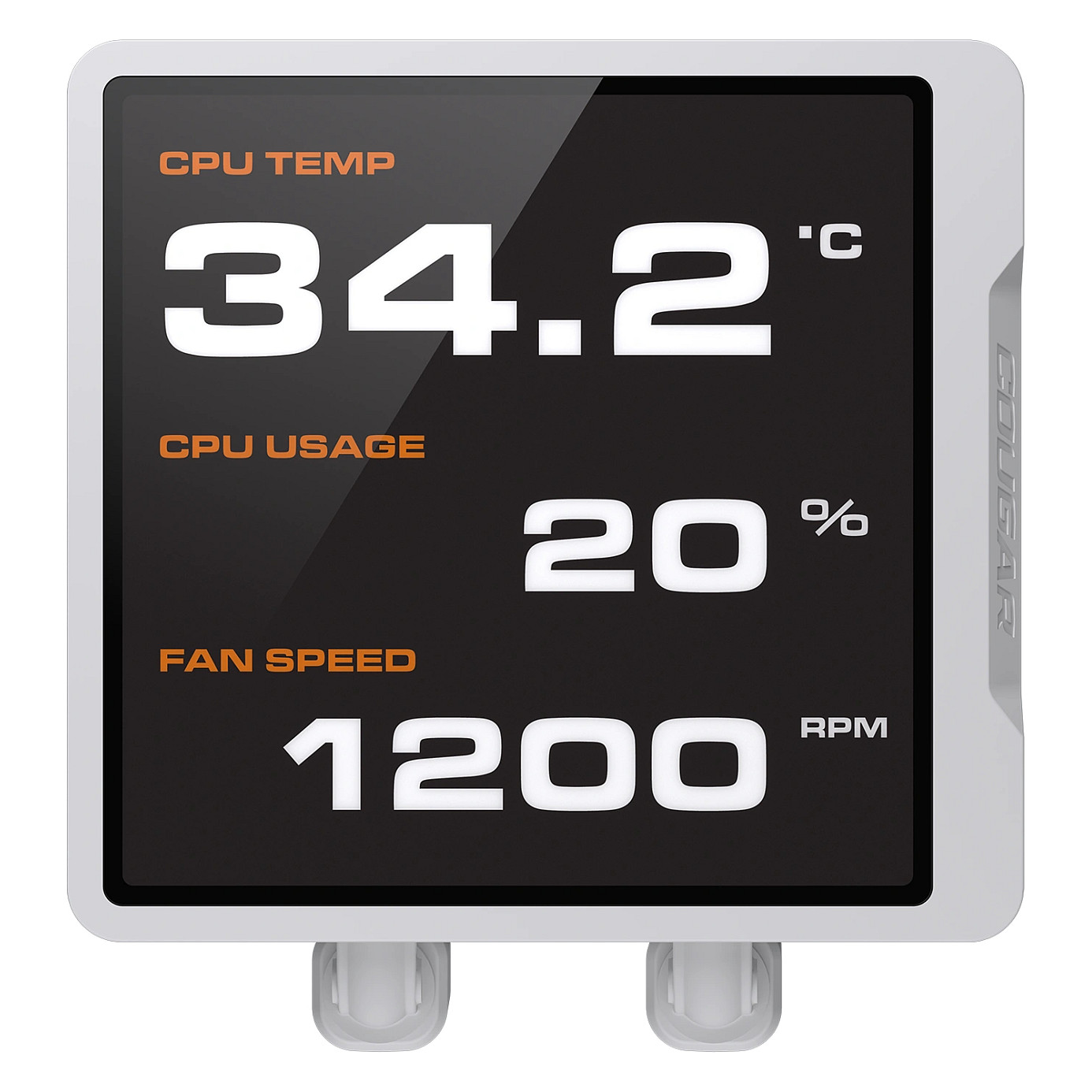 K COUGAR CPU Wasserkühlung Poseidon Vistek Pro 360,ARGB,Weiß