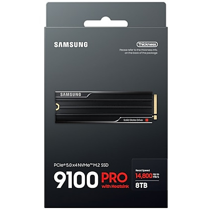 M.2 8TB Samsung PCI-E NVMe Gen5 9100 PRO HS retail