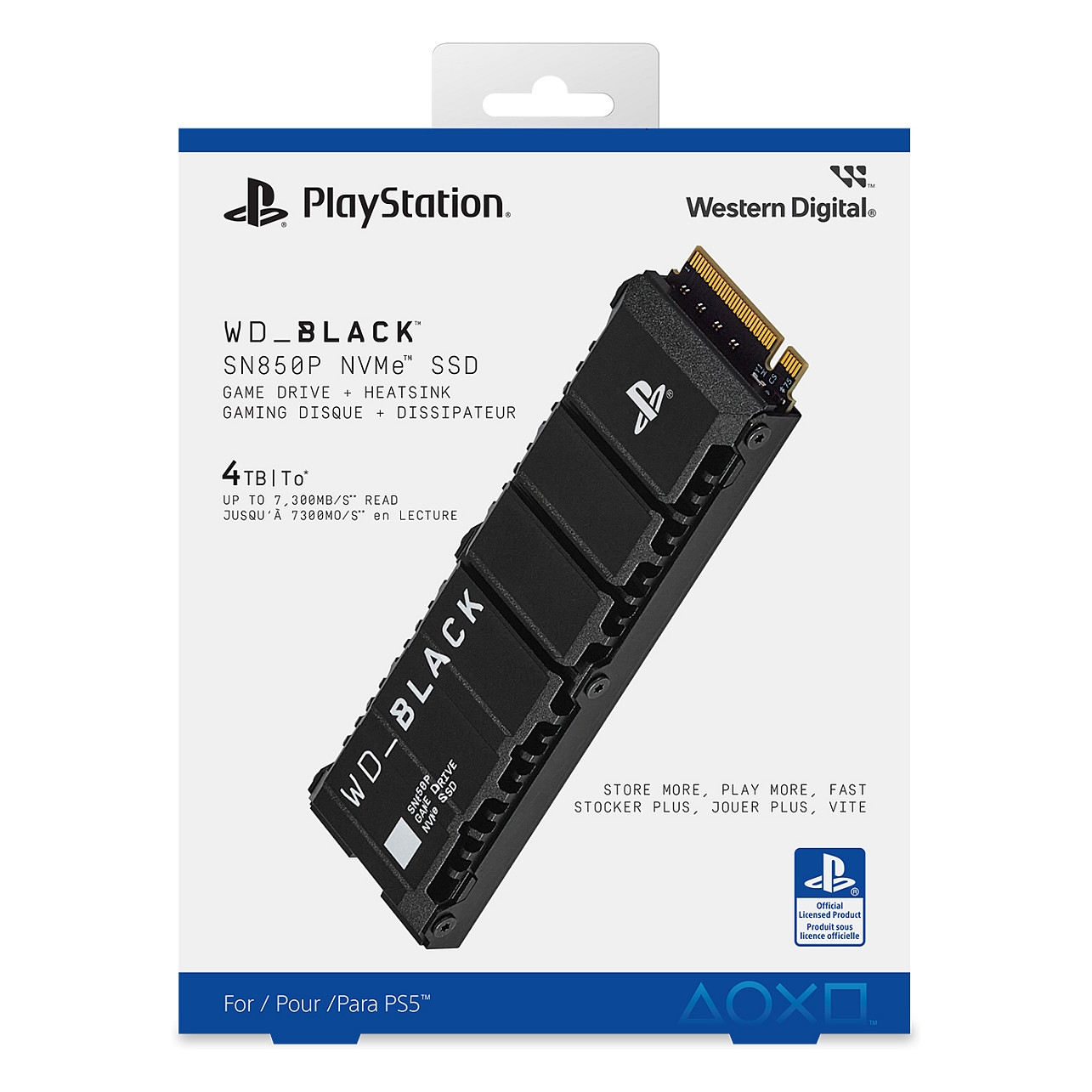 M.2 WD Black SN850P NVMe SSD WDBBYV0010BNC-WRSN - SSD - 1 TB - intern - M.2 2280 - PCIe 4.0 x4 (NVMe) - integrierter Khlkrper