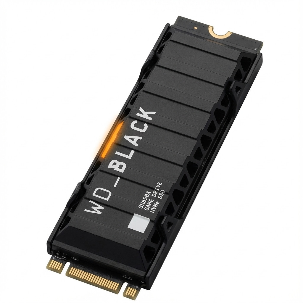 M.2 8TB WD_BLACK SN850X NVMe WDBB9H0080BNC 2280 PCIe 4.0 (NVMe) - integrierter Khlkrper