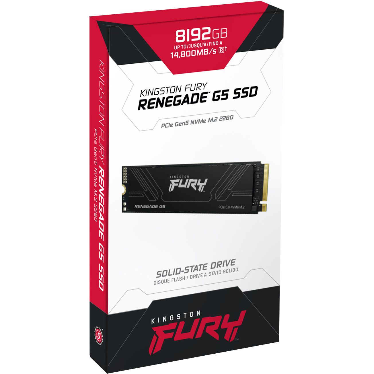 M.2 8TB Kingston PCI-E NVMe Gen5 FURY Renegade
