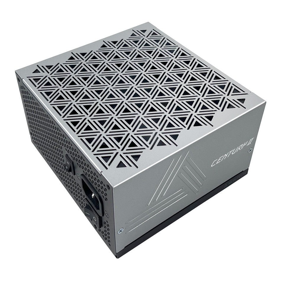 1200W Montech CENTURY II 1200 (silber, 1x 12-Pin High Power GPU, 6x PCIe, Kabelmanagement, 1200 Watt)