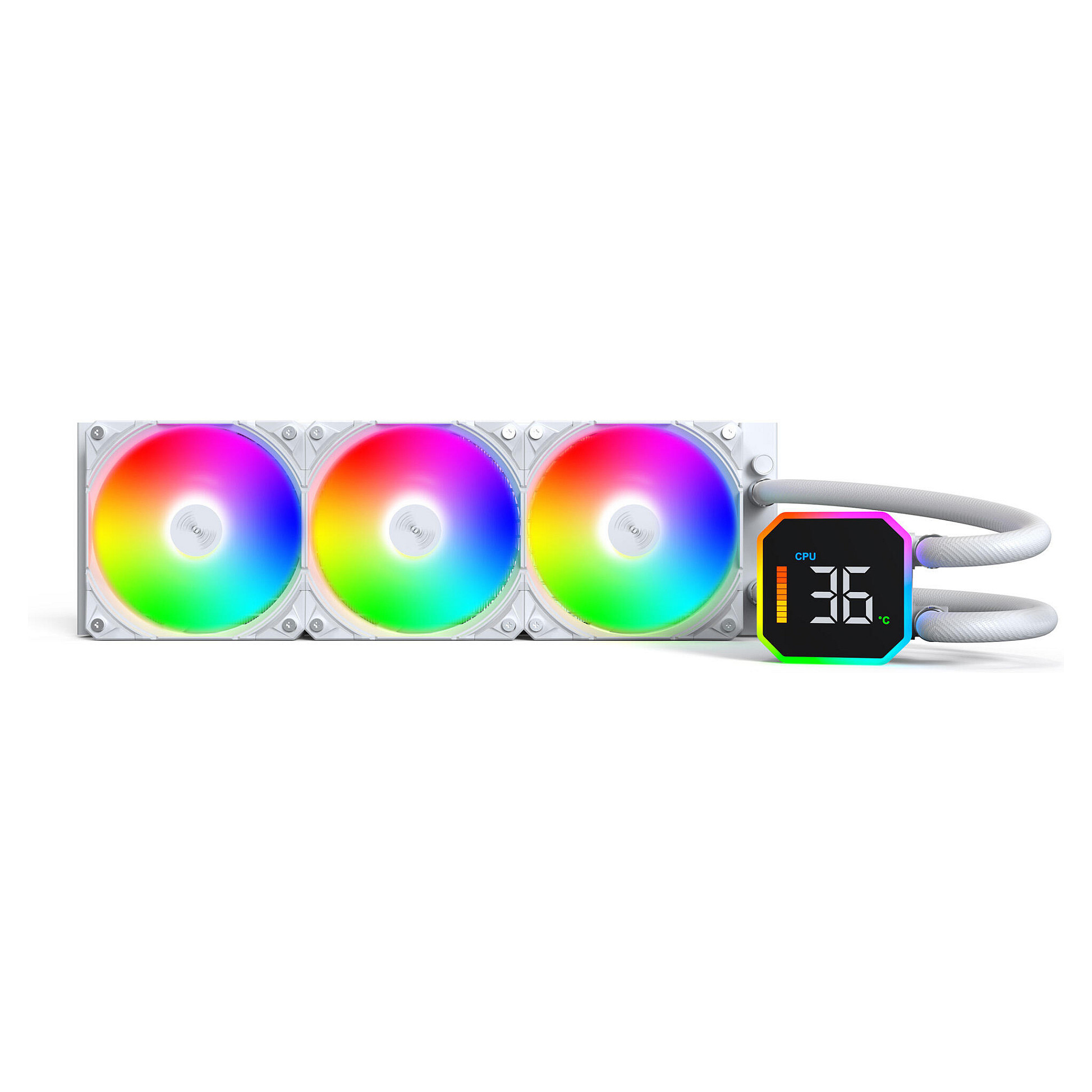 K Montech HyperFlow Digital 360 White