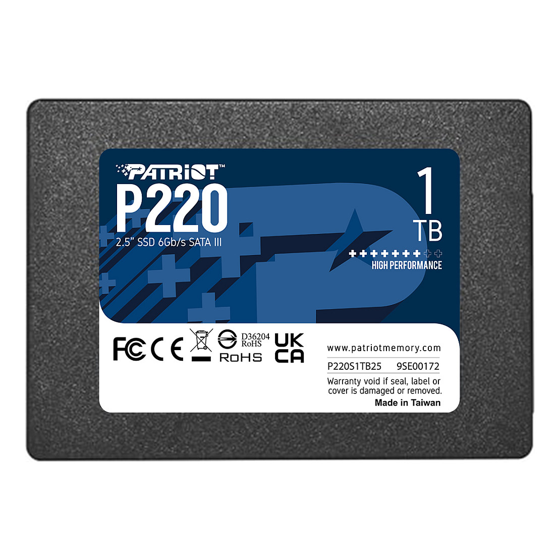 2,5" Patriot P220 1 TB (schwarz, SATA III 6 Gb/s, 2,5")