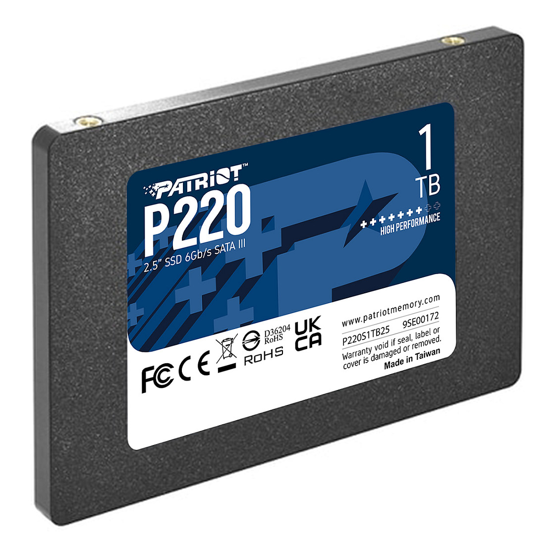 2,5" Patriot P220 1 TB (schwarz, SATA III 6 Gb/s, 2,5")