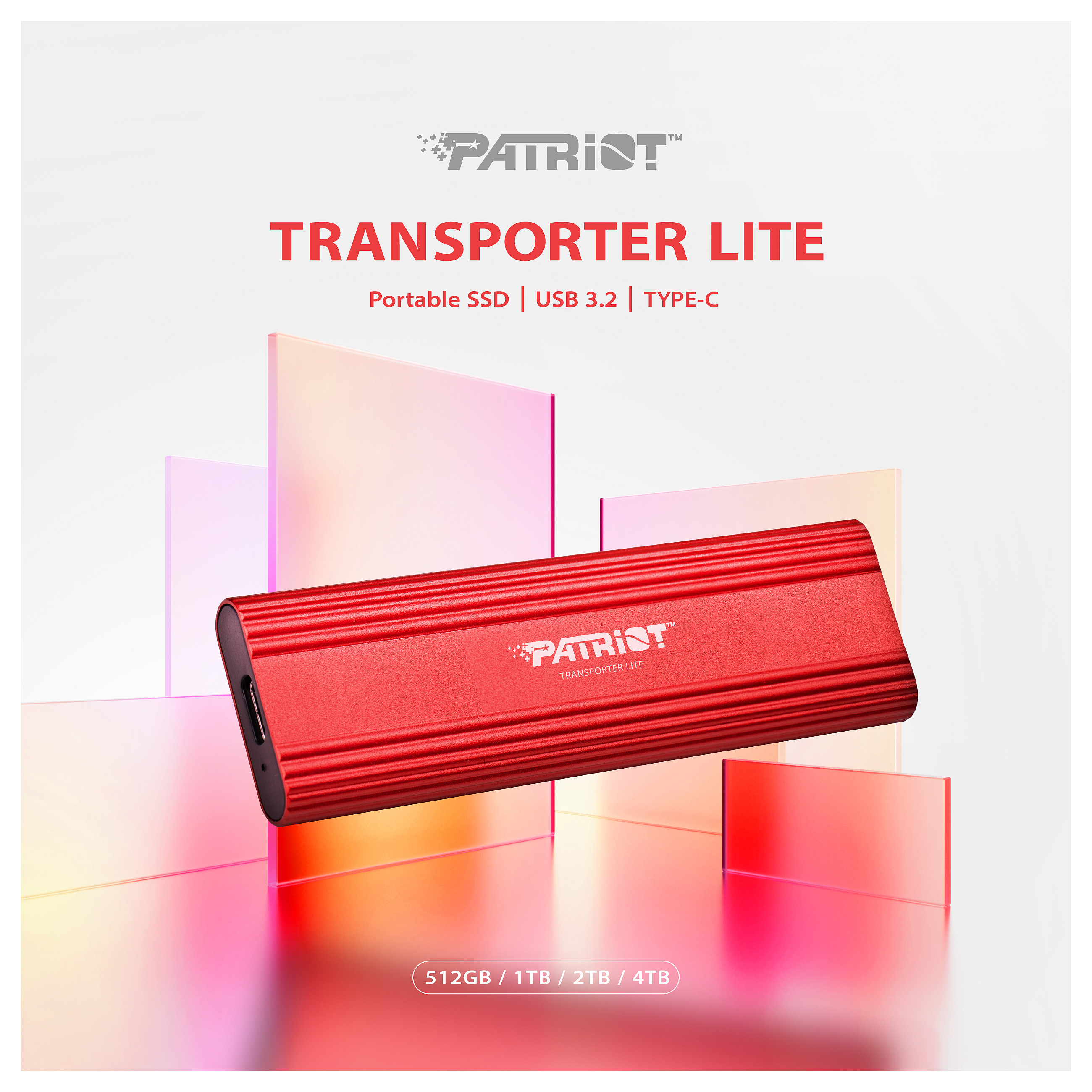 Transporter Lite 1 TB SSD(rot. USB-C 3.2 Gen 2(10 Gbit/s))