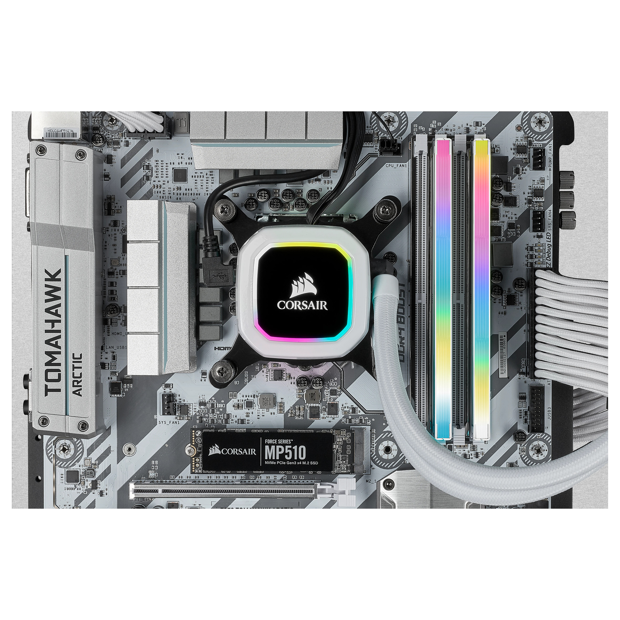 32GB Corsair Vengeance RGB Pro SL White [2x16GB 3200MHz DDR4 CL16 DIMM]