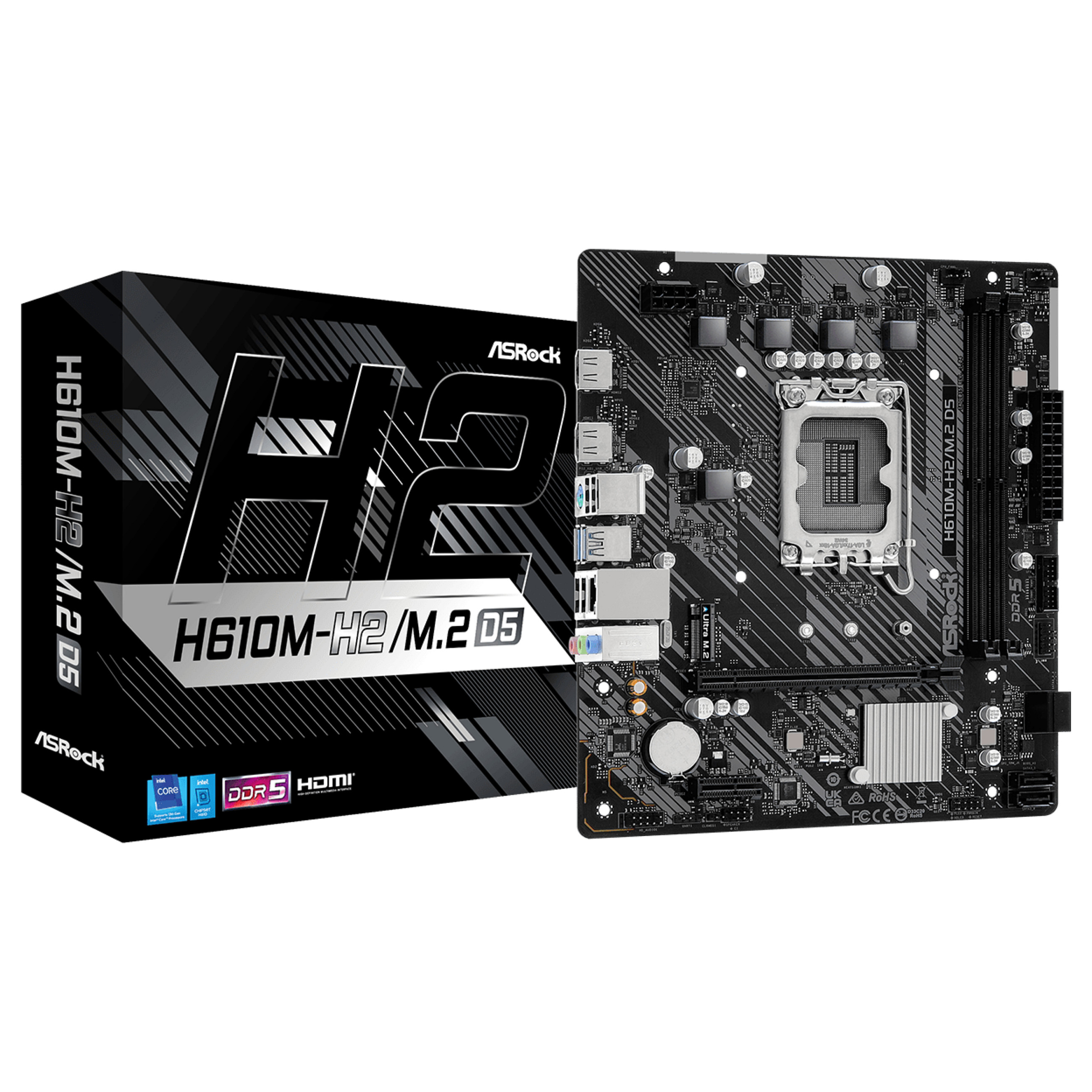ASRock H610M-H2/M.2 D5 1700 mATX HDMI DDR5 retail