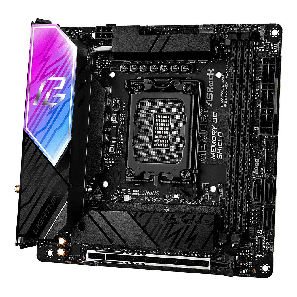 ASRock B860I Lightning WiFi 1851 mITX HDMI/USB-C DDR5