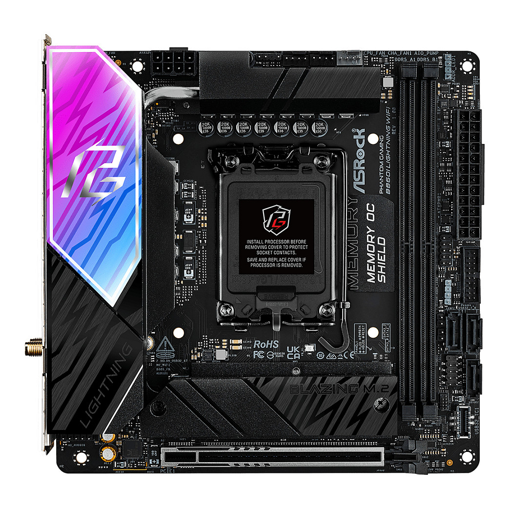ASRock B860I Lightning WiFi 1851 mITX HDMI/USB-C DDR5