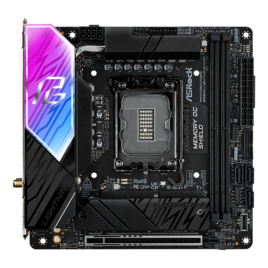ASRock B860I Lightning WiFi 1851 mITX HDMI/USB-C DDR5