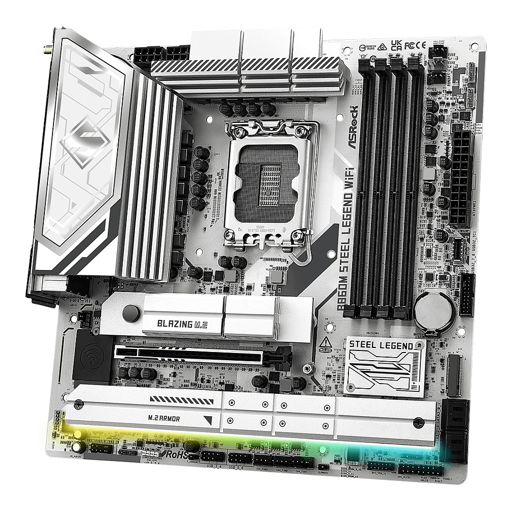 ASRock B860M Steel Legend WiFi 1851 mATX HDMI/DP DDR5