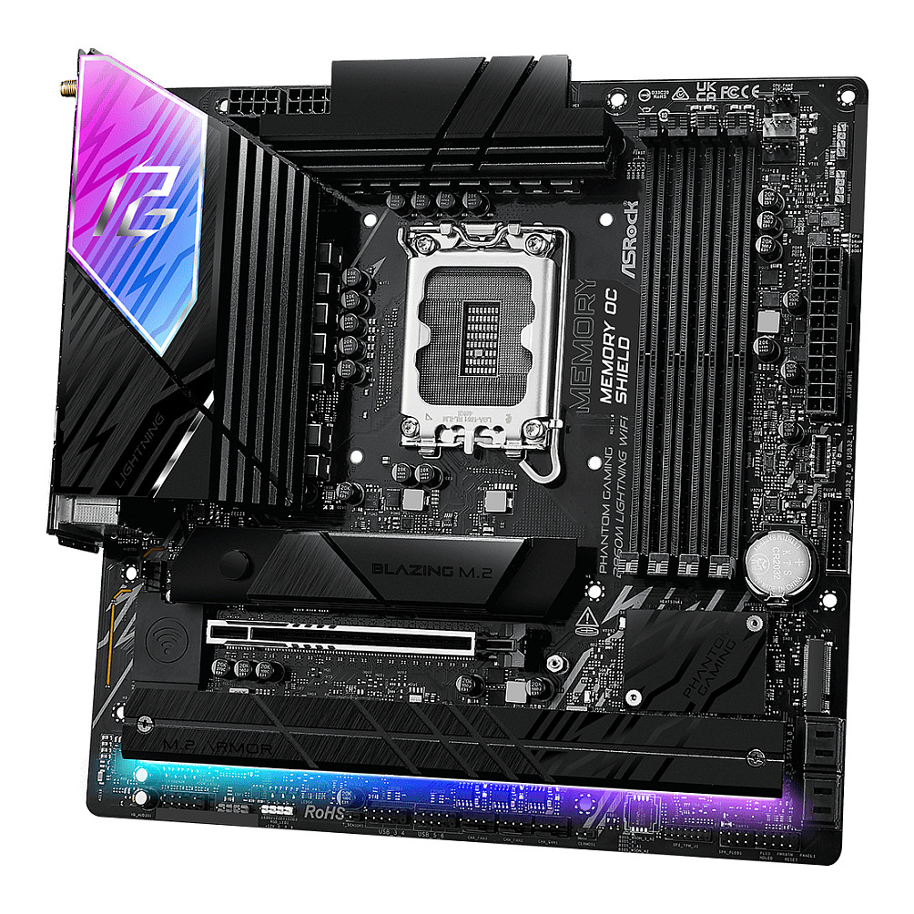 ASRock B860M Lightning WiFi 1851 mATX HDMI/DP/USB-C DDR5