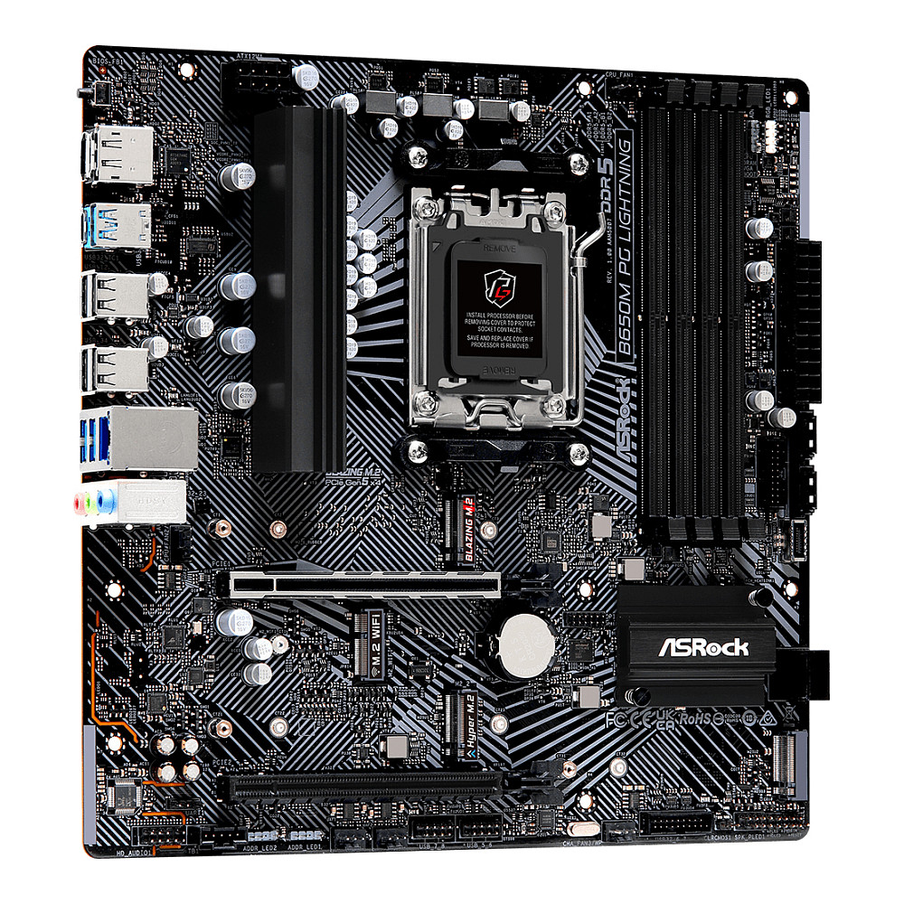 ASRock B650M PG Lightning AM5 mATX HDMI/DP DDR5