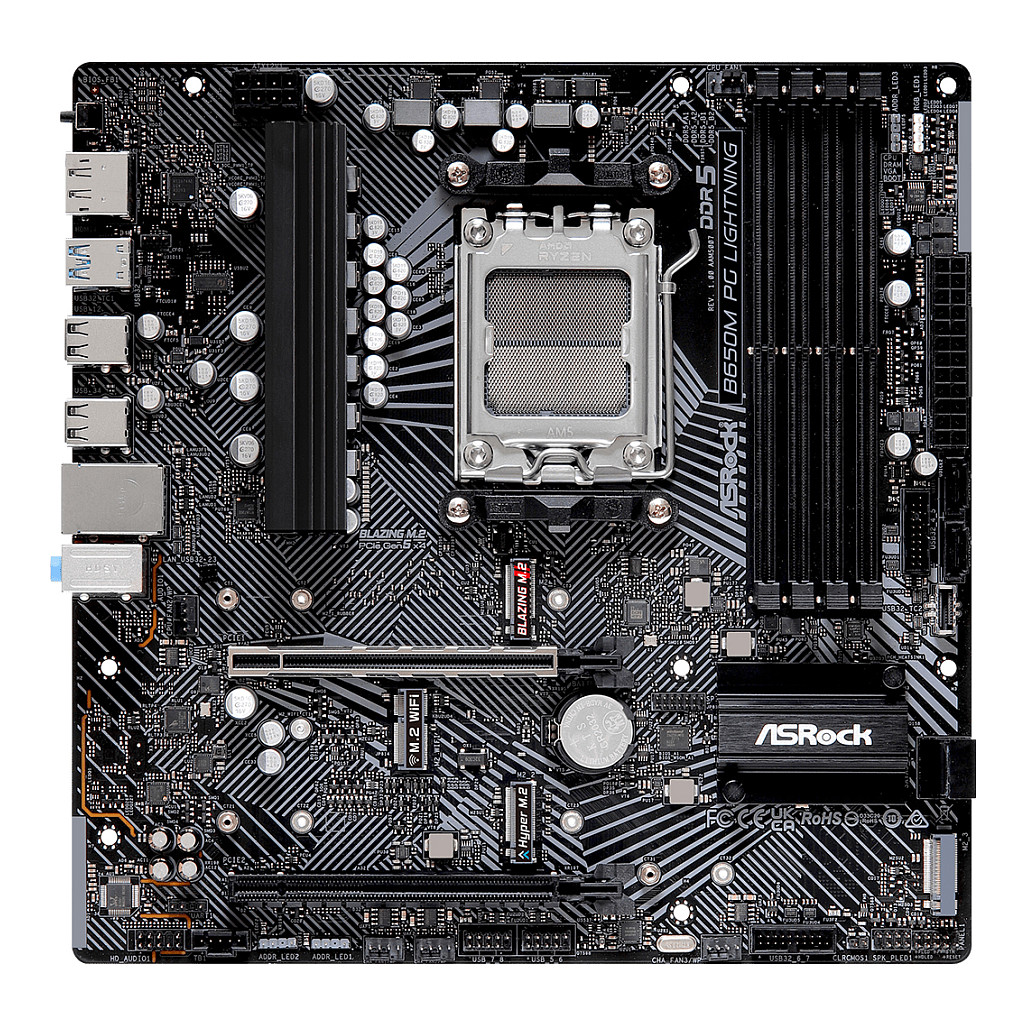 ASRock B650M PG Lightning AM5 mATX HDMI/DP DDR5