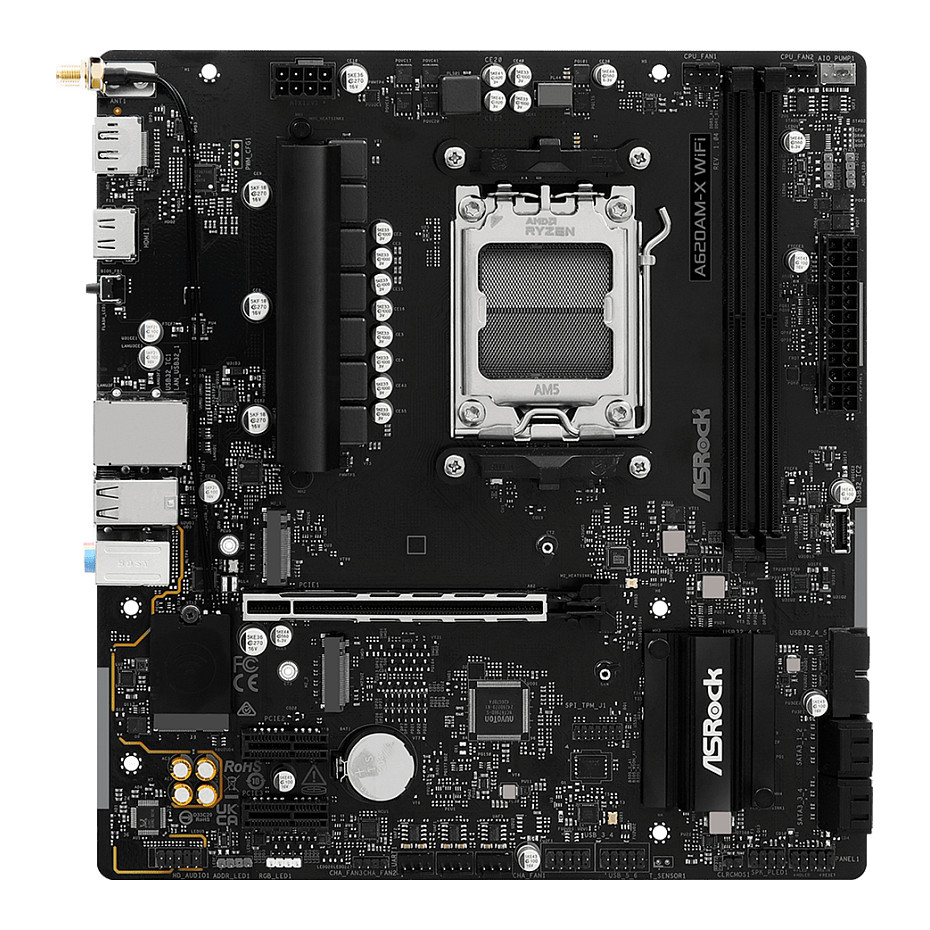 ASRock A620AM-X WiFi AM5 mATX HDMI/DP DDR5