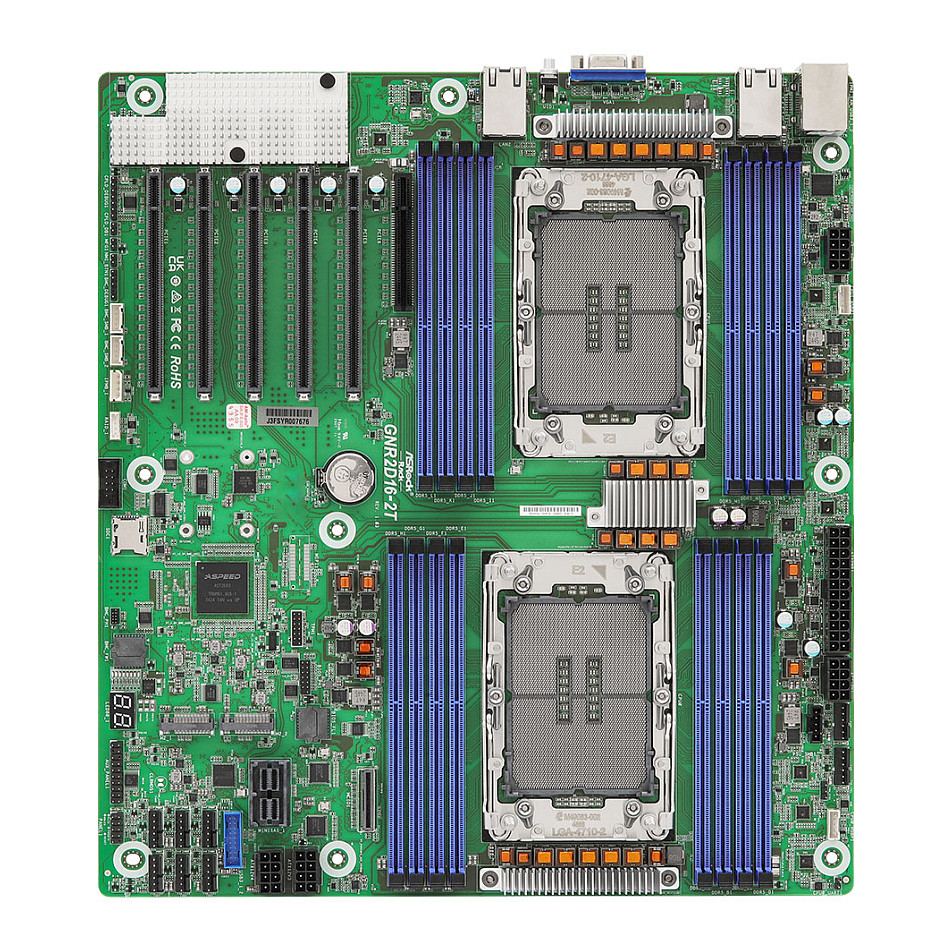 ASRock Mainboard GNR2D16-2T EEB like dual Sockel 4710 Single