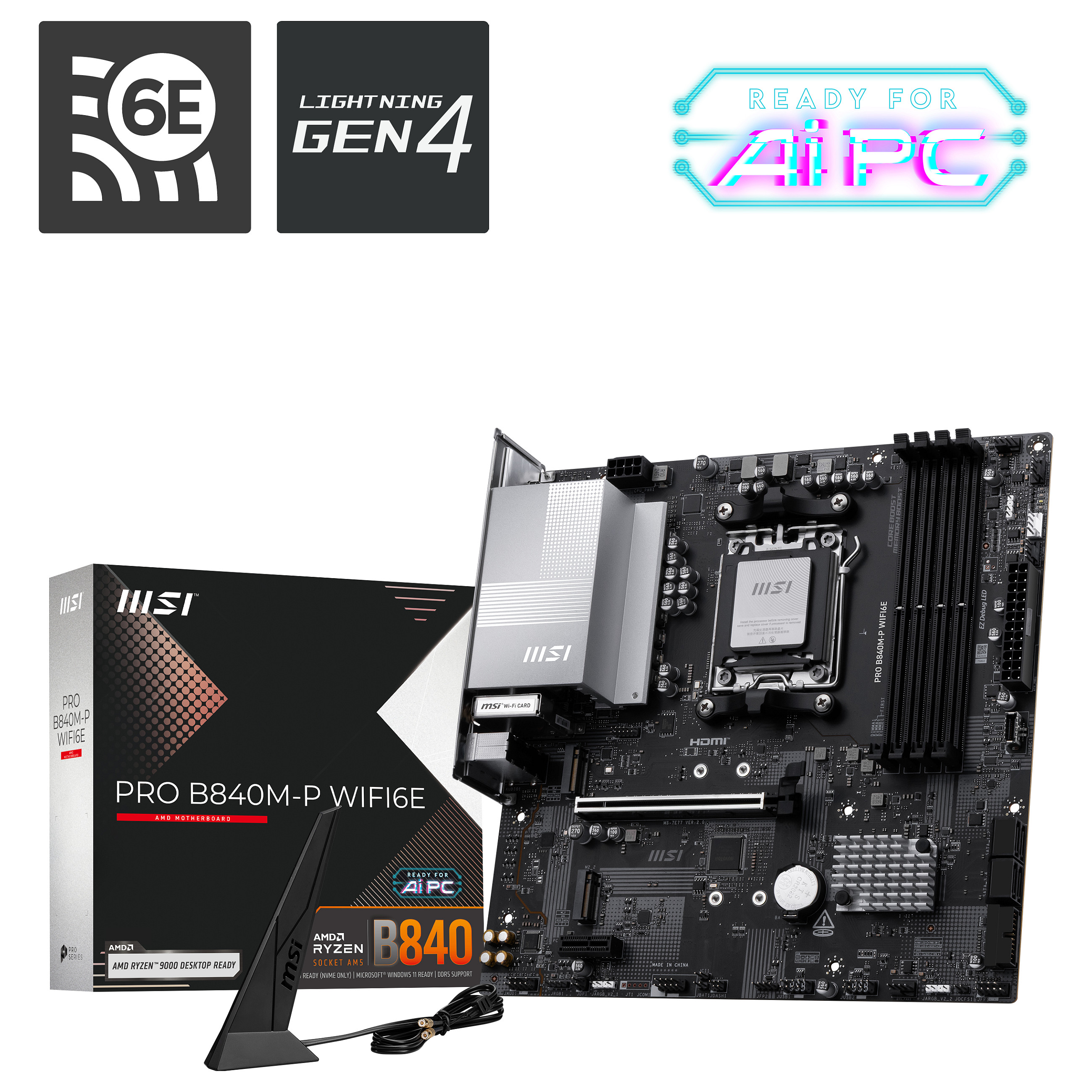 MSI B840M P Pro WIFI6E (AM5)