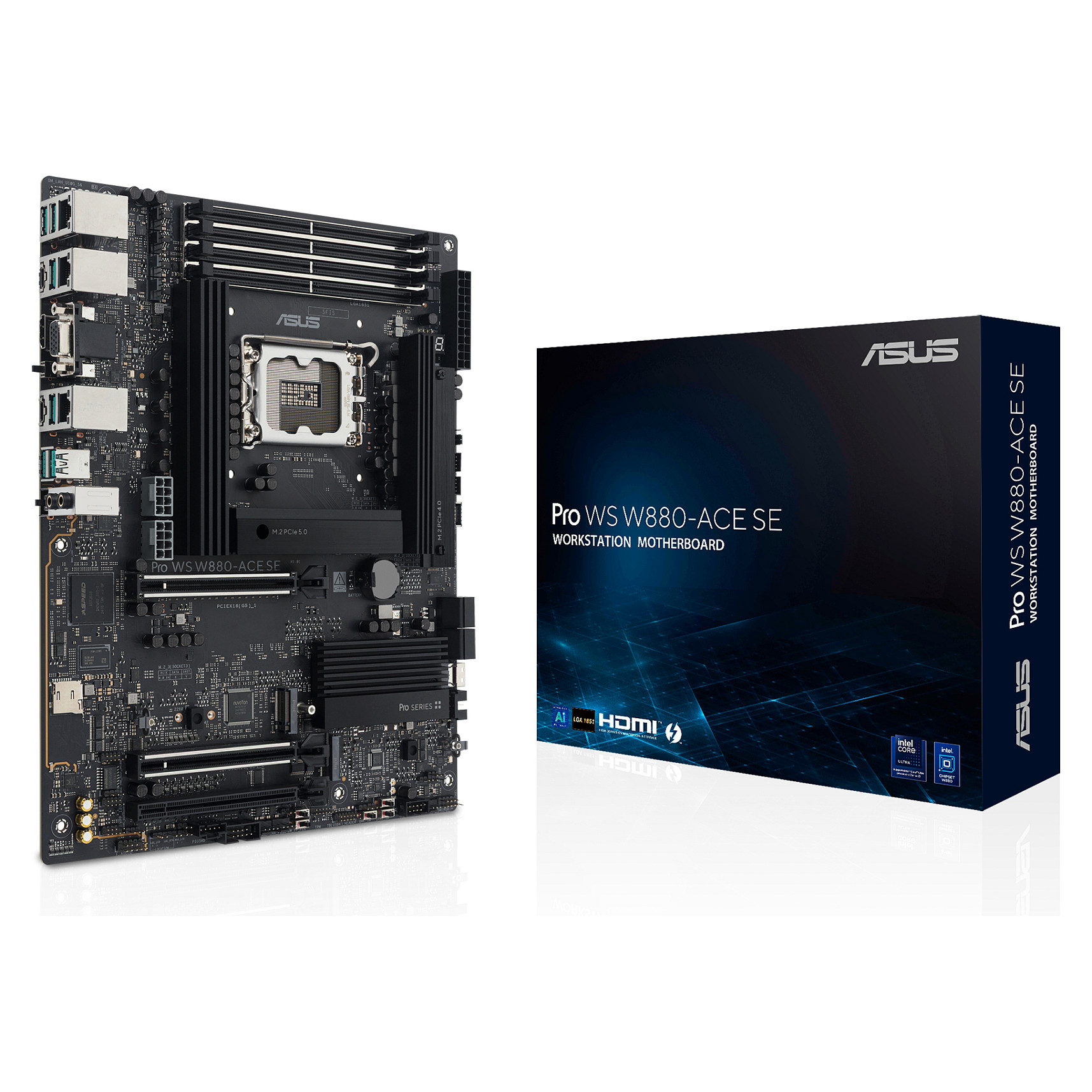 ASUS Pro WS W880-ACE SE - Motherboard - ATX - LGA1700-Sockel - W880 Chipsatz - USB4. USB 3.2 Gen 2x2. USB 3.2 Gen 2. USB 3.2 Gen 1