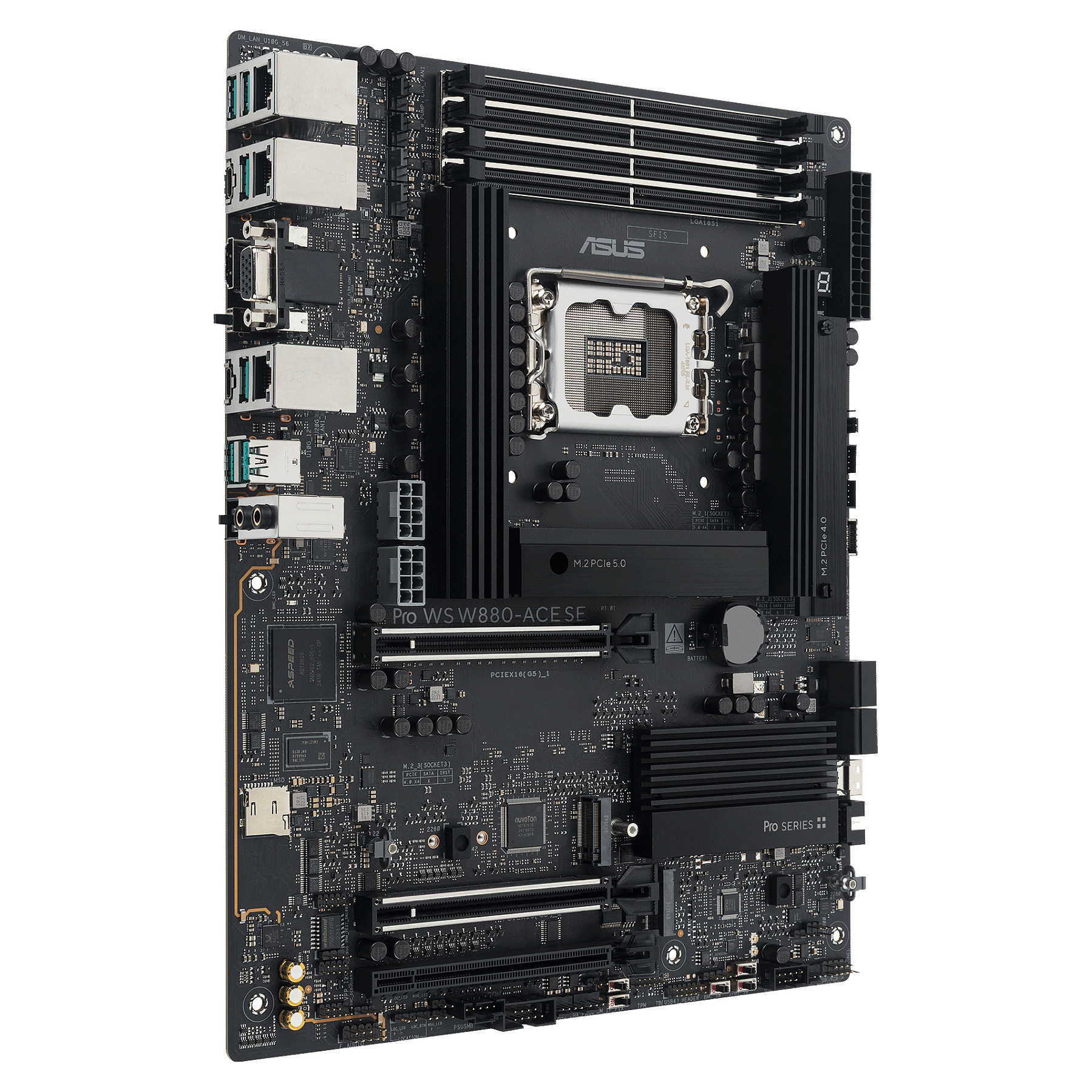 ASUS Pro WS W880-ACE SE - Motherboard - ATX - LGA1700-Sockel - W880 Chipsatz - USB4. USB 3.2 Gen 2x2. USB 3.2 Gen 2. USB 3.2 Gen 1
