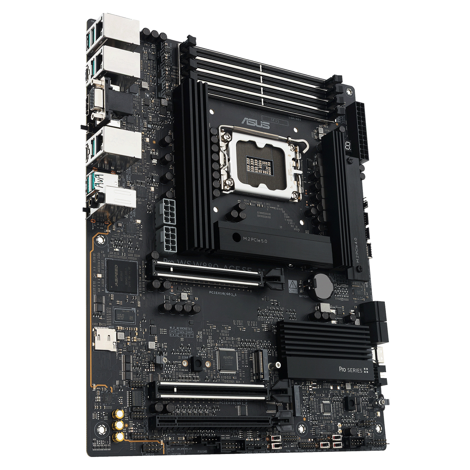 ASUS Pro WS W880-ACE SE - Motherboard - ATX - LGA1700-Sockel - W880 Chipsatz - USB4. USB 3.2 Gen 2x2. USB 3.2 Gen 2. USB 3.2 Gen 1