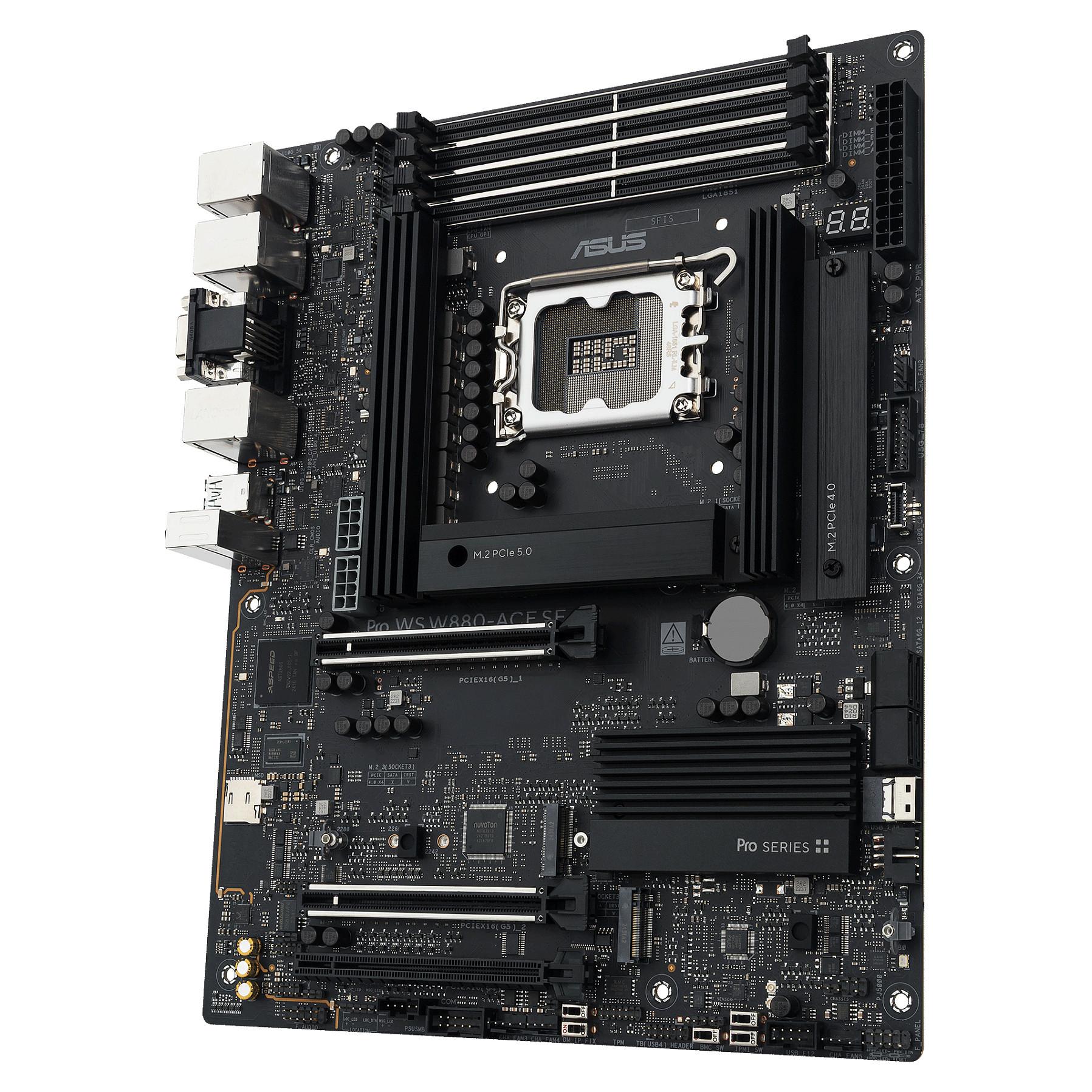 ASUS Pro WS W880-ACE SE - Motherboard - ATX - LGA1700-Sockel - W880 Chipsatz - USB4. USB 3.2 Gen 2x2. USB 3.2 Gen 2. USB 3.2 Gen 1