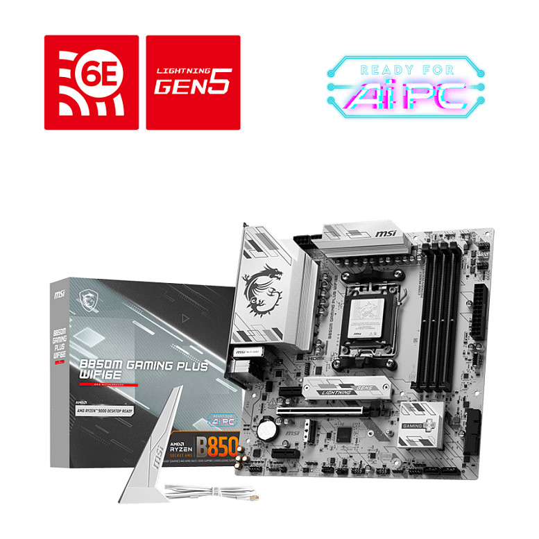 MSI B850M Gaming Plus Wifi6E (B850.AM5.mATX.DDR5)