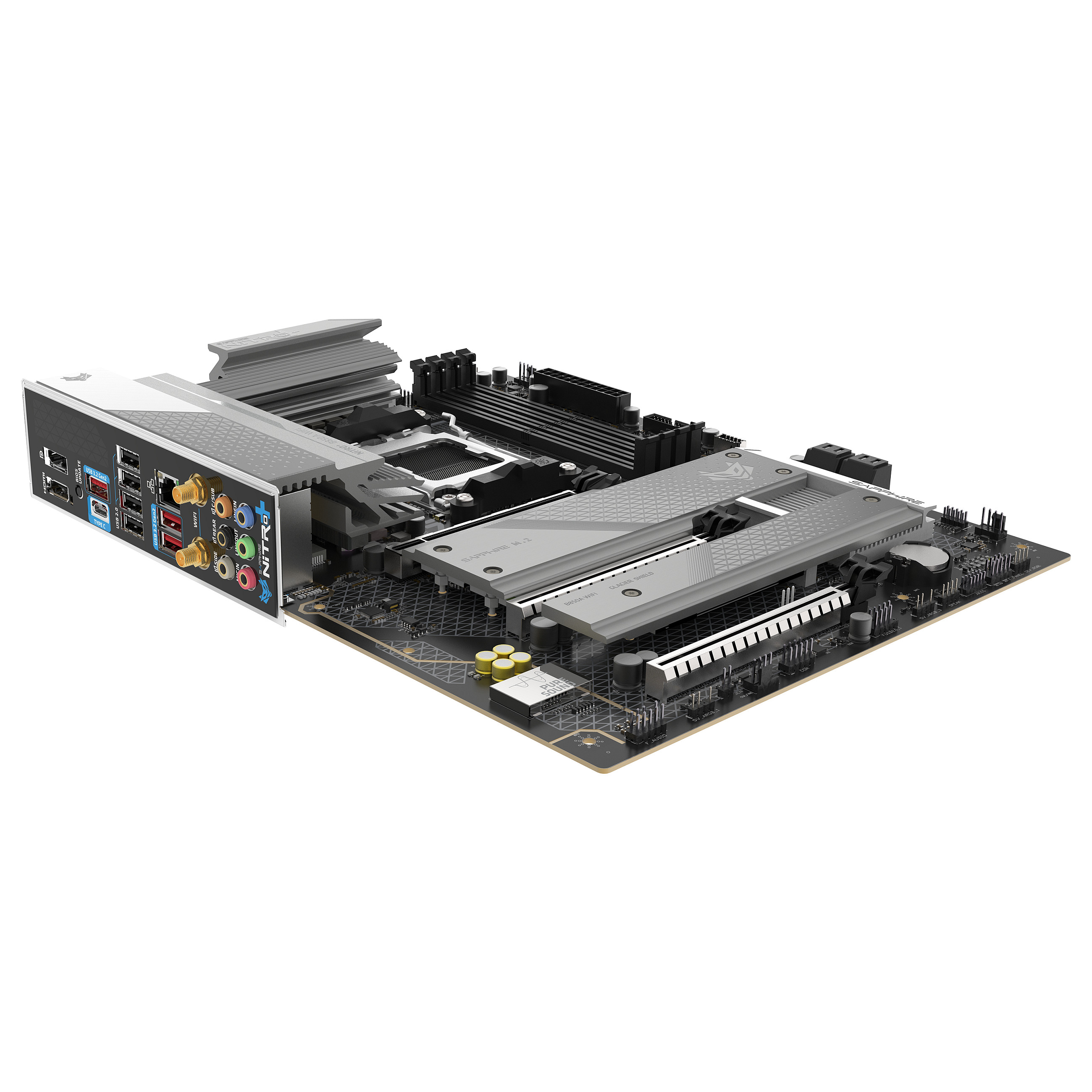 SAPPHIRE NITRO+ B850A WIFI7 1xHDMI 1.4 1xDP 1.2