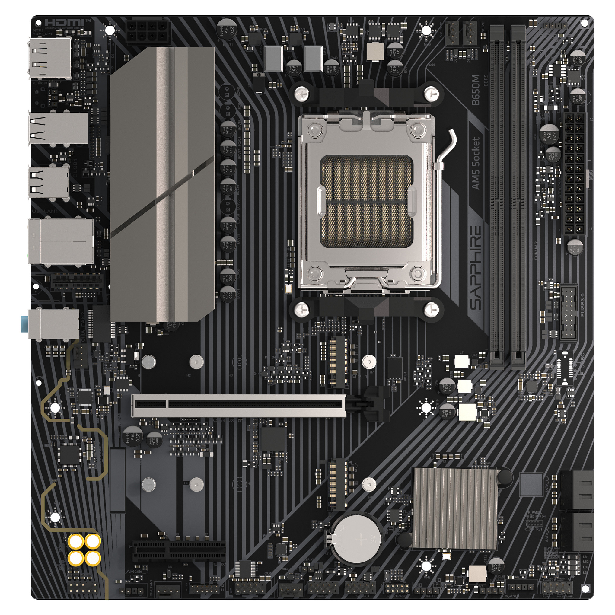 SAPPHIRE B650M-E 1xHDMI 1.4 1xDP 1.2