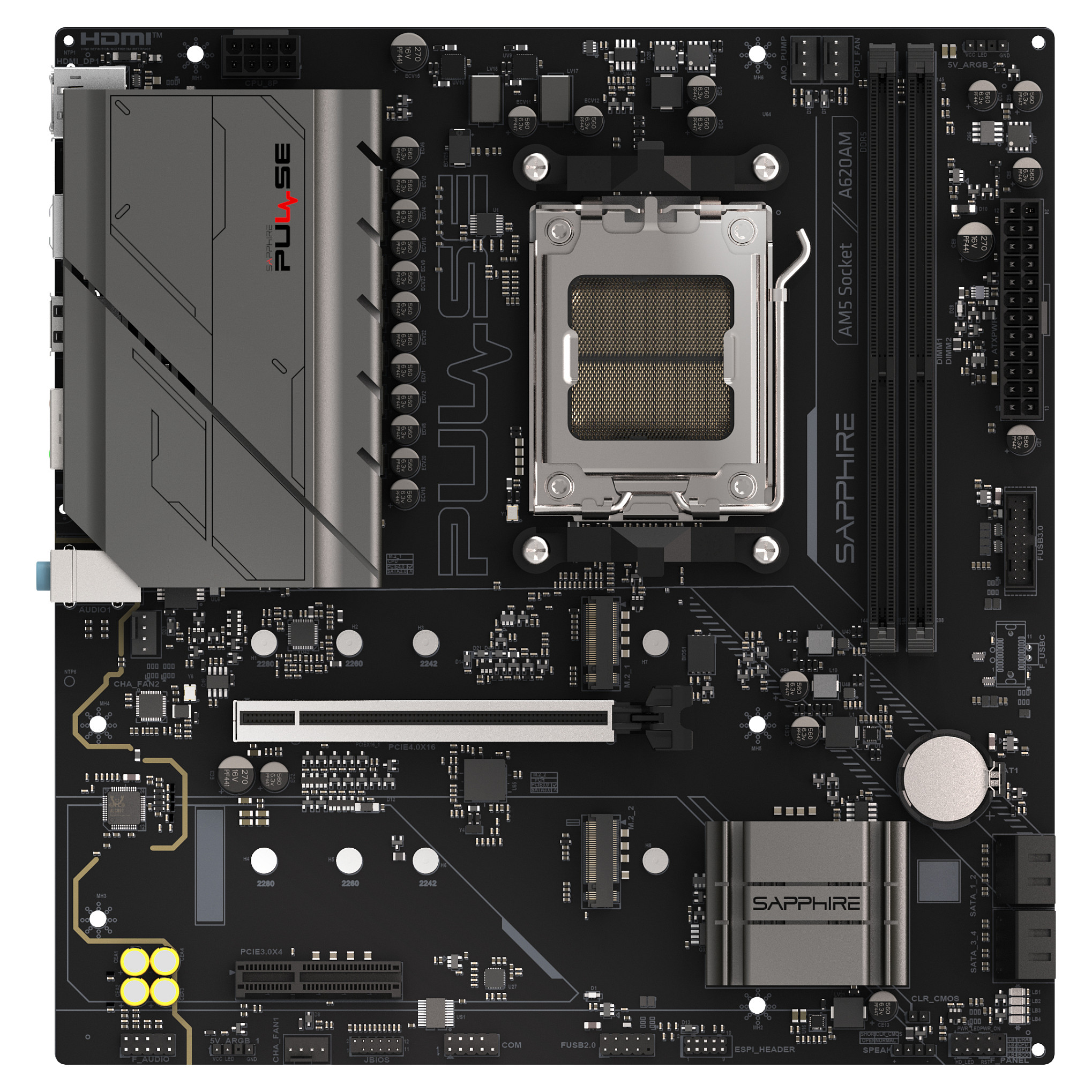 SAPPHIRE PULSE A620AM 1xHDMI 1.4 1xDP 1.2