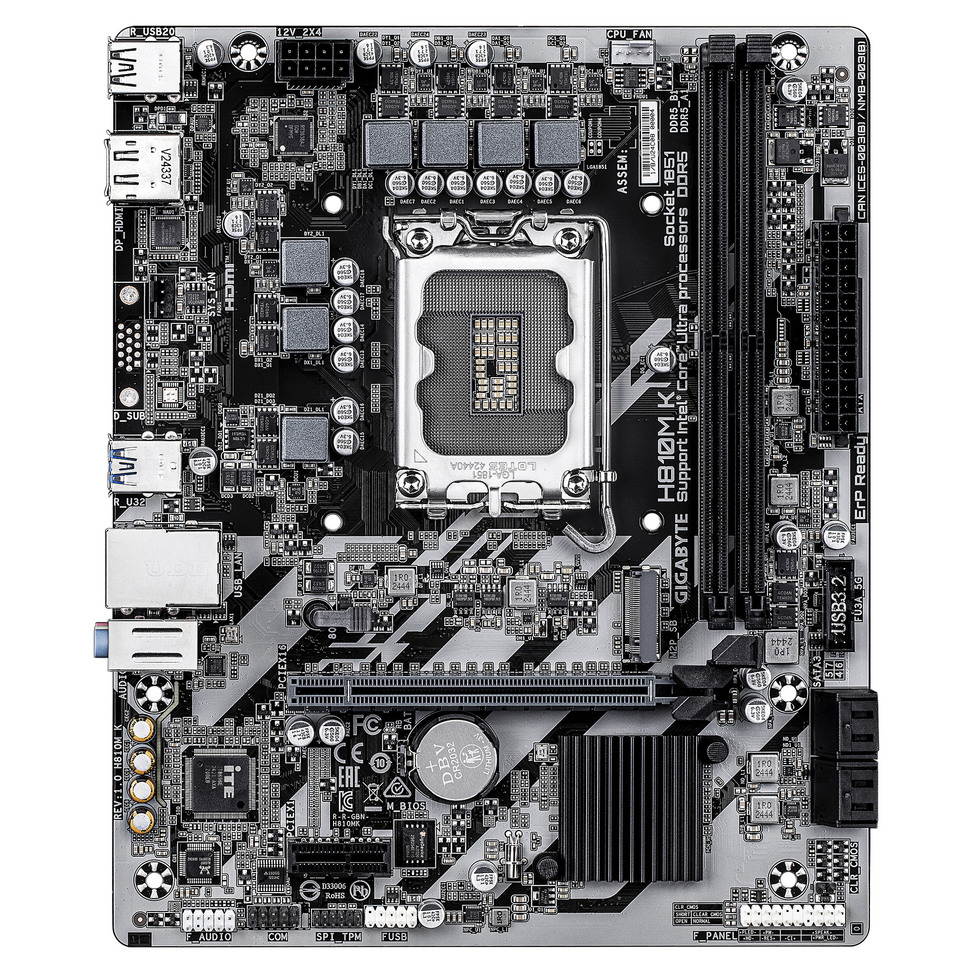 Gigabyte GA-H810M K (1851) (D)