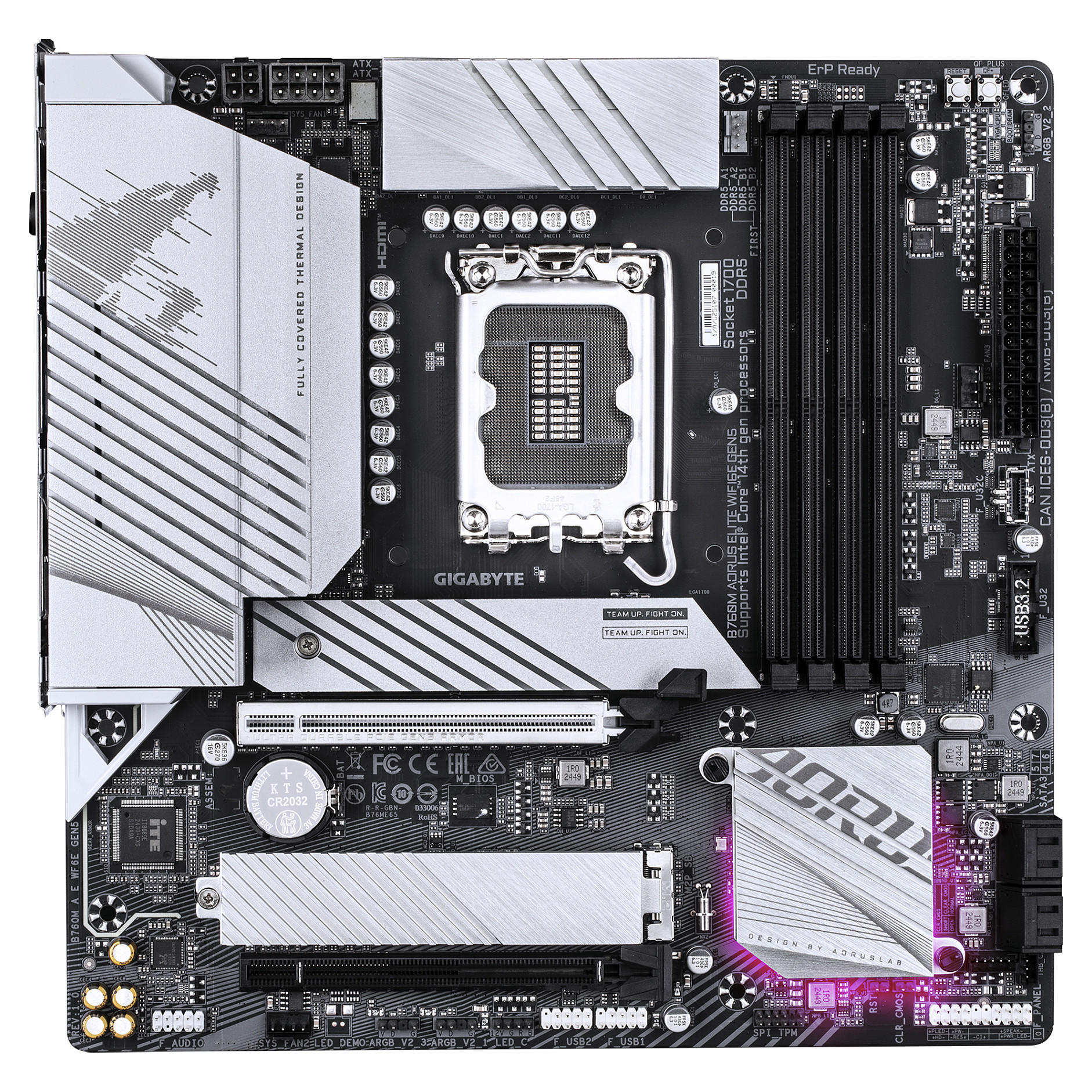Gigabyte B760M Aorus Elite WiFi6E Gen5 (B760,S1700,mATX,DDR5