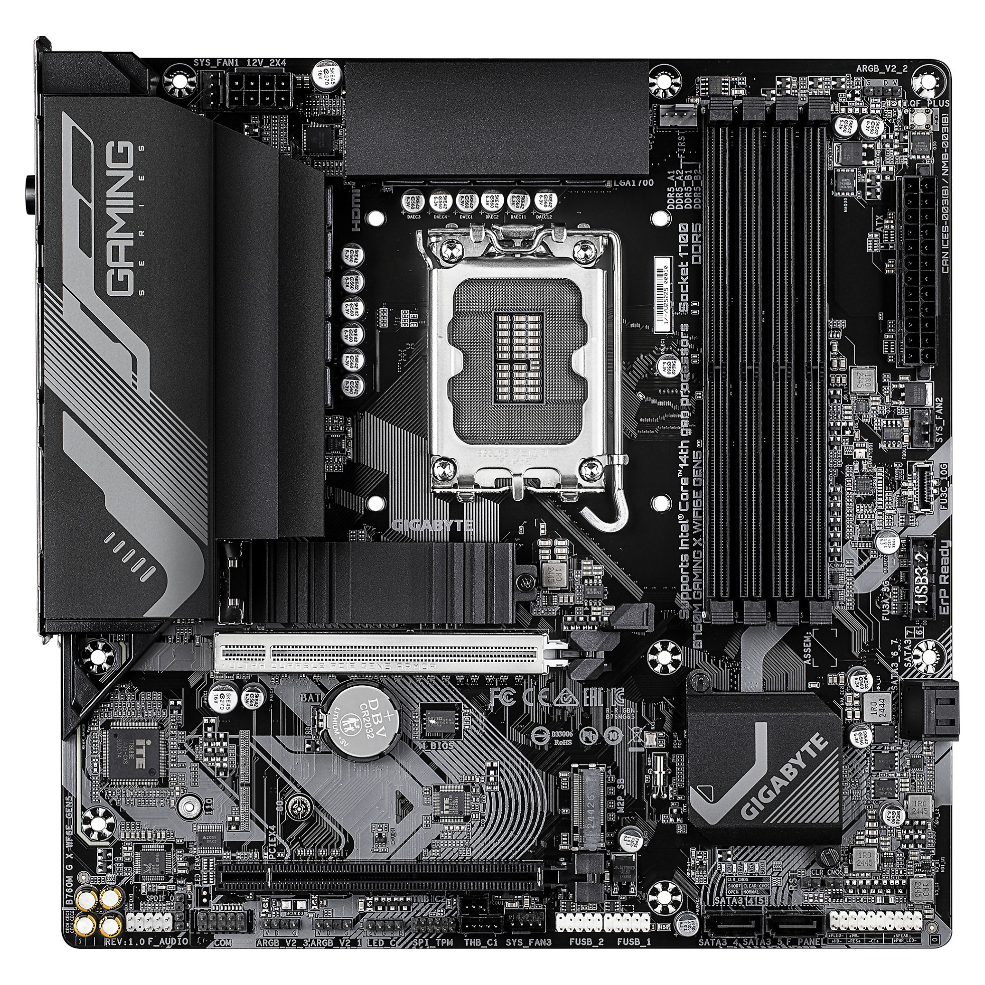 Gigabyte B760M Gaming X WiFi6E Gen5 (B760,S1700,mATX,DDR5