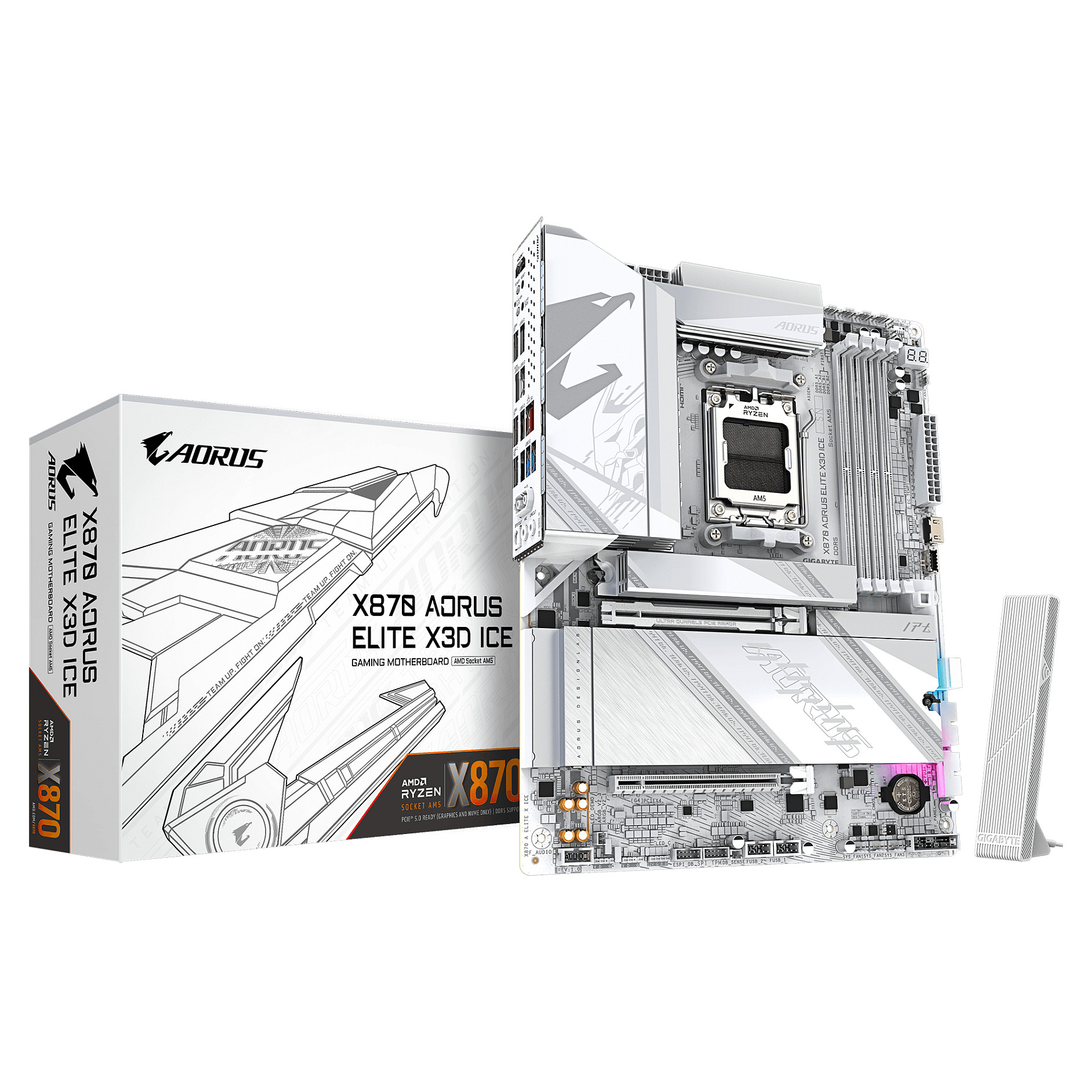 N Gigabyte X870 AORUS ELITE X3D ICE