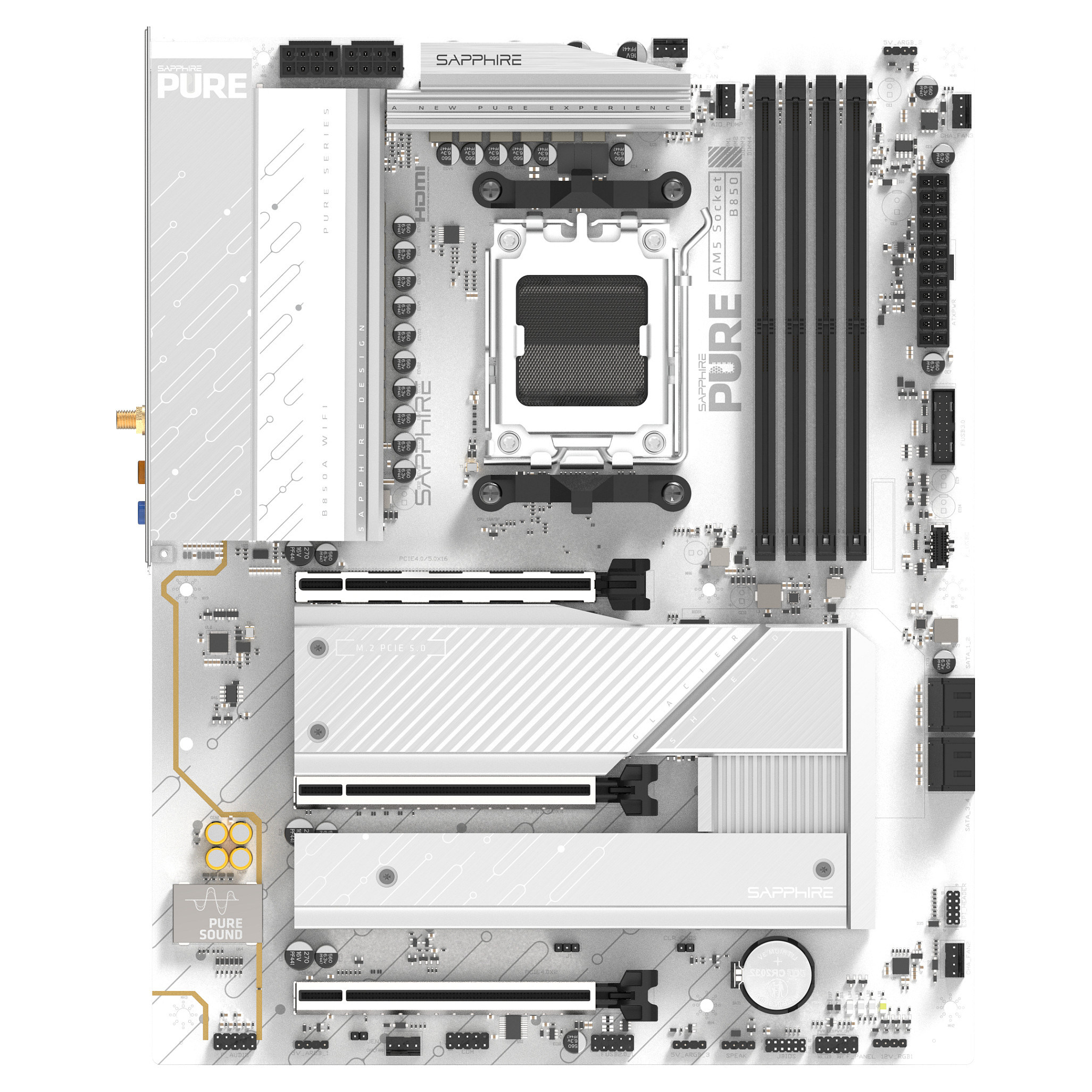 PURE B850A WIFI7 1xHDMI 1.4 1xDP 1.2
