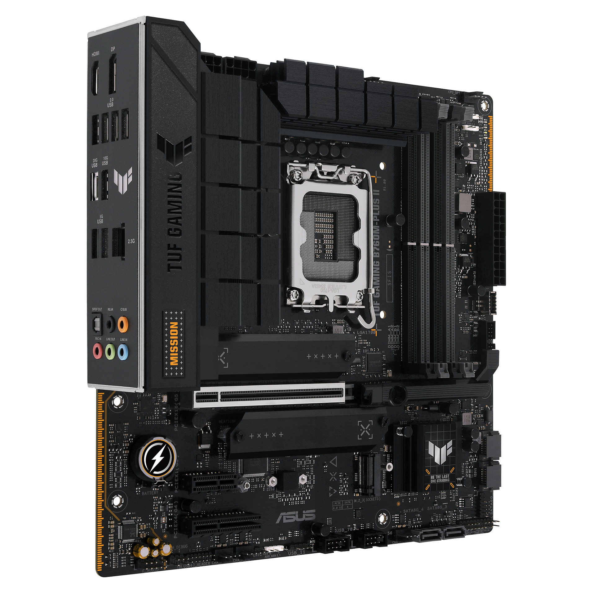 ASUS TUF GAMING B760M-PLUS II mATX Mainboard Sockel 1700 M.2/Thunderbolt 4