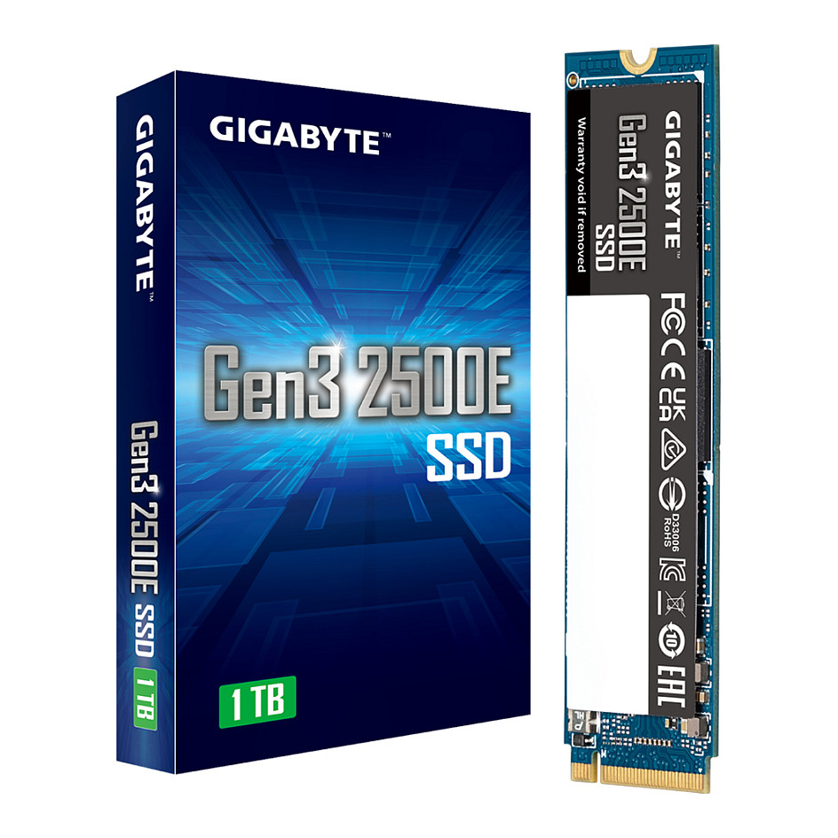 1TB Gigabyte Gen3 2500E PCI-E 3.0 NVMe 1.3